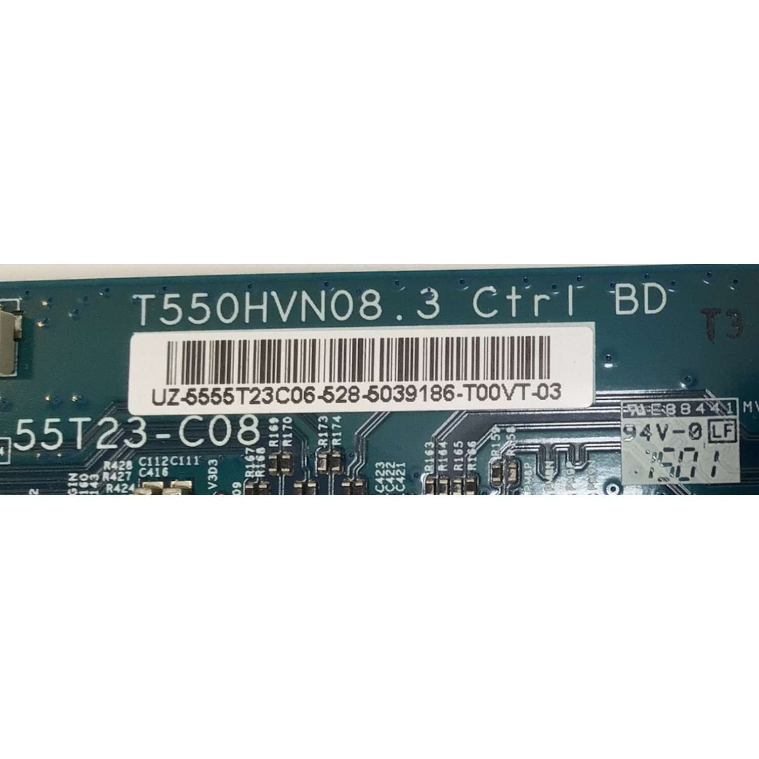 T-CON PARA TV SAMSUNG / NUMERO DE PARTE 5555T23C06 / 55T23-C08 / T550HVN08.3 CTRL BD / UZ-5555T23C06-528 / 5039186-T00VT-03 / PANEL GJ05BGA-B1 / T550HVF07.0 / DISPLAY T550HVN08.3 / MODELO UN55J5500 / UN55J5500AF / UN55J5500AFXZX / UN55J5500AFXZX DH01 - Imagen 2