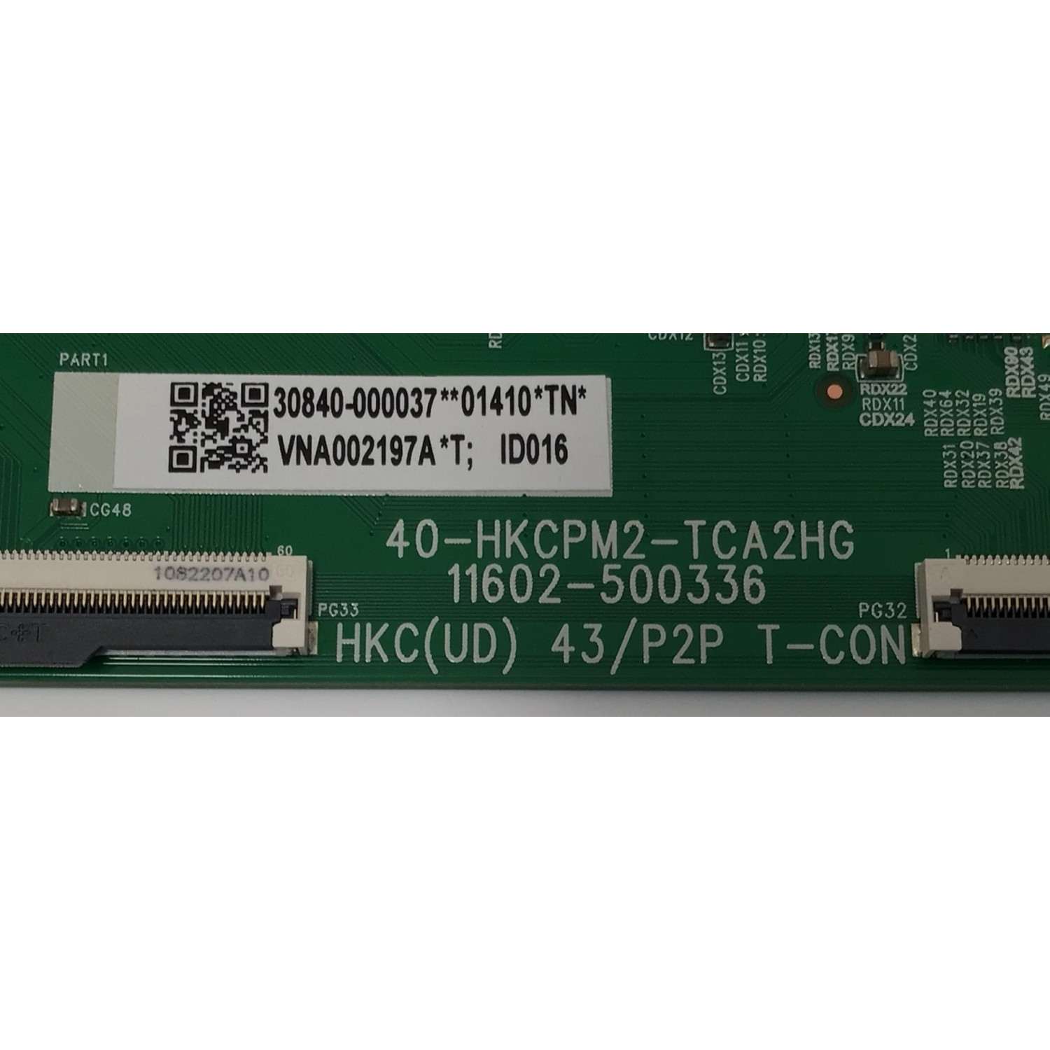 T-CON PARA TV TCL / NUMERO DE PARTE 30840-000037 / 40-HKCPM2-TCA2HG / 11602-500336 / VNA002197A / PANEL LVU430NDEL / DISPLAY PT430GT01-4 VER.1.0 / MODELO 43S431 - Imagen 2