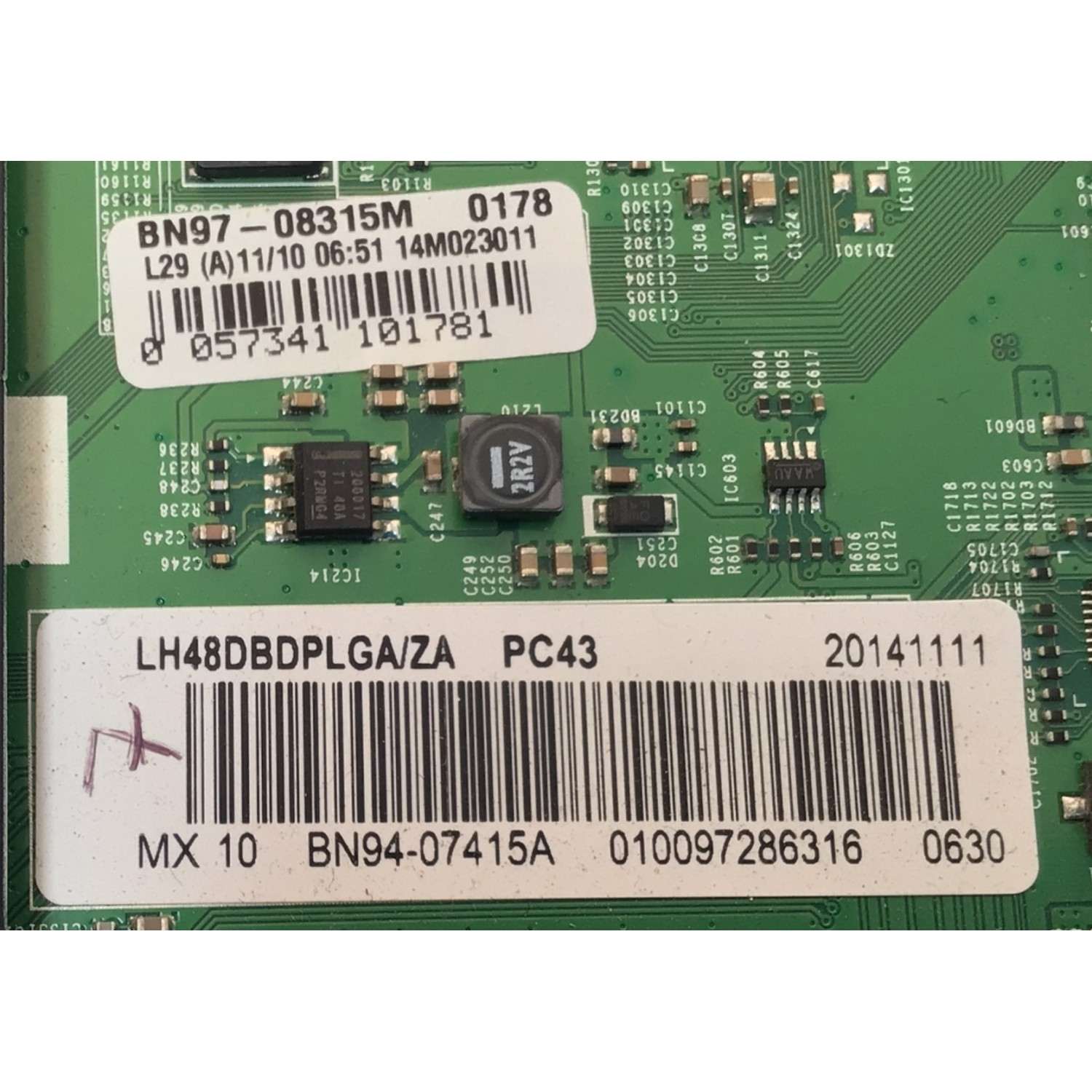 MAIN PARA TV COMERCIAL SAMSUNG FULL HD / NUMERO DE PARTE BN94-07415A / BN97-08315M / BN9407415A / MODELO LH48DBDPLGA/ZA / LH48DBDPLGA/ZA SS01 - Imagen 2