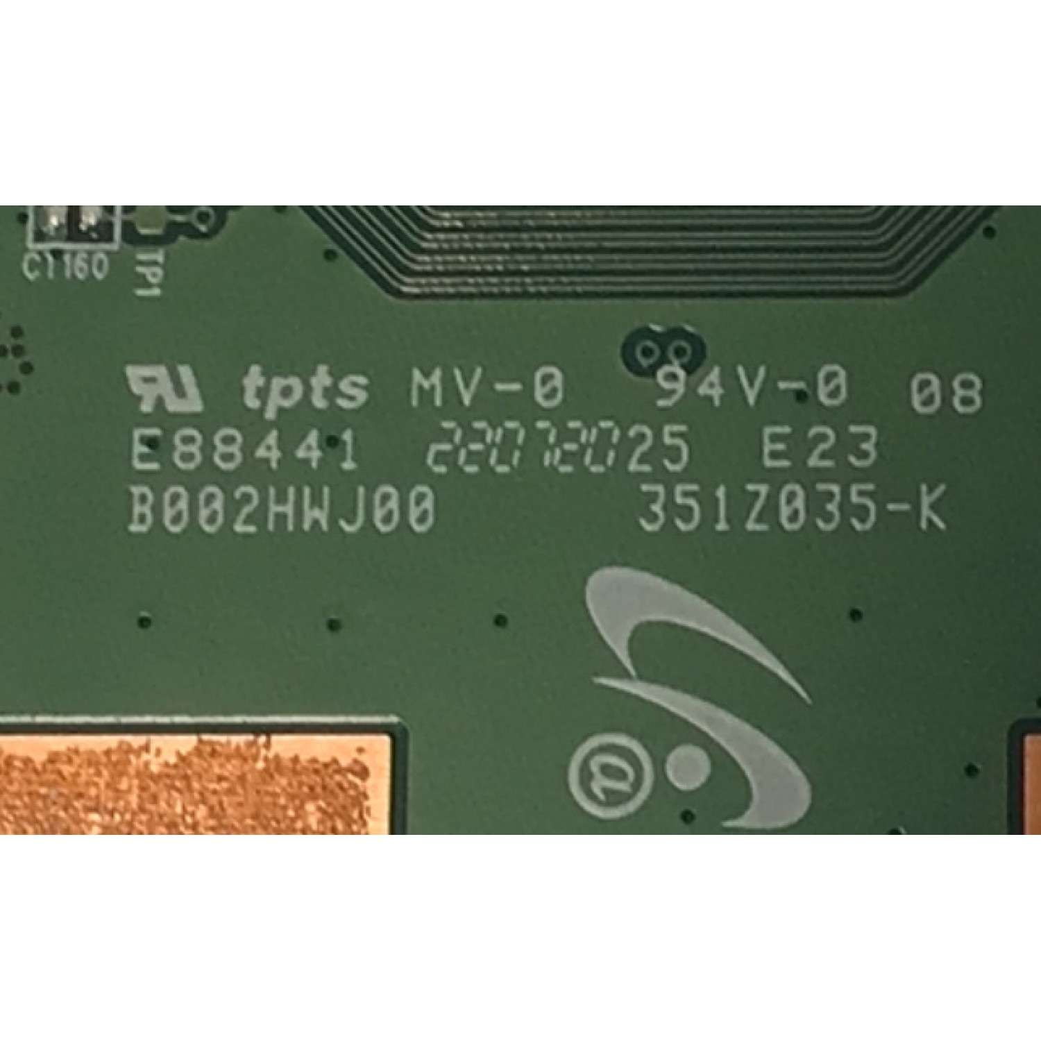 T-CON PARA TV ONN / NUMERO PARTE 7ACDJ1016 / B002HWJ00 / 351Z035-K / M004V00R / AT328G0147 / DISPLAY V430DJ1-Q01 REV.D2 / MODELO 100012584 (43") - Imagen 3
