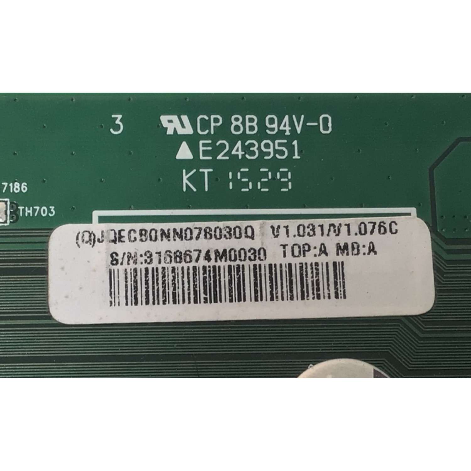 MAIN PARA TV / MONITOR COMERCIAL NEC ORIGINAL / NUMERO DE PARTE JQECB0NN078030Q / 715G5936-M2B-000-005K / (Q)JQECB0NN078030Q / MODELO X464UNS - Imagen 3