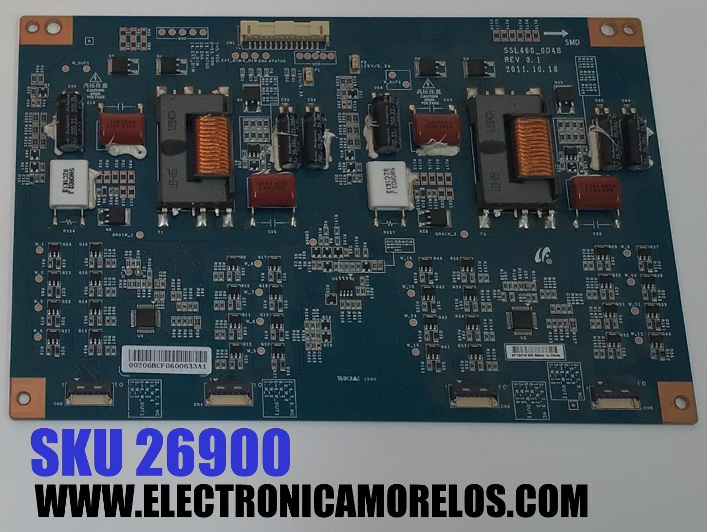 LED DRIVER PARA TV NEC ORIGINAL / NUMERO DE PARTE LJ97-00206B / SSL460_0D4B / 00206B / MODELO X464UNS