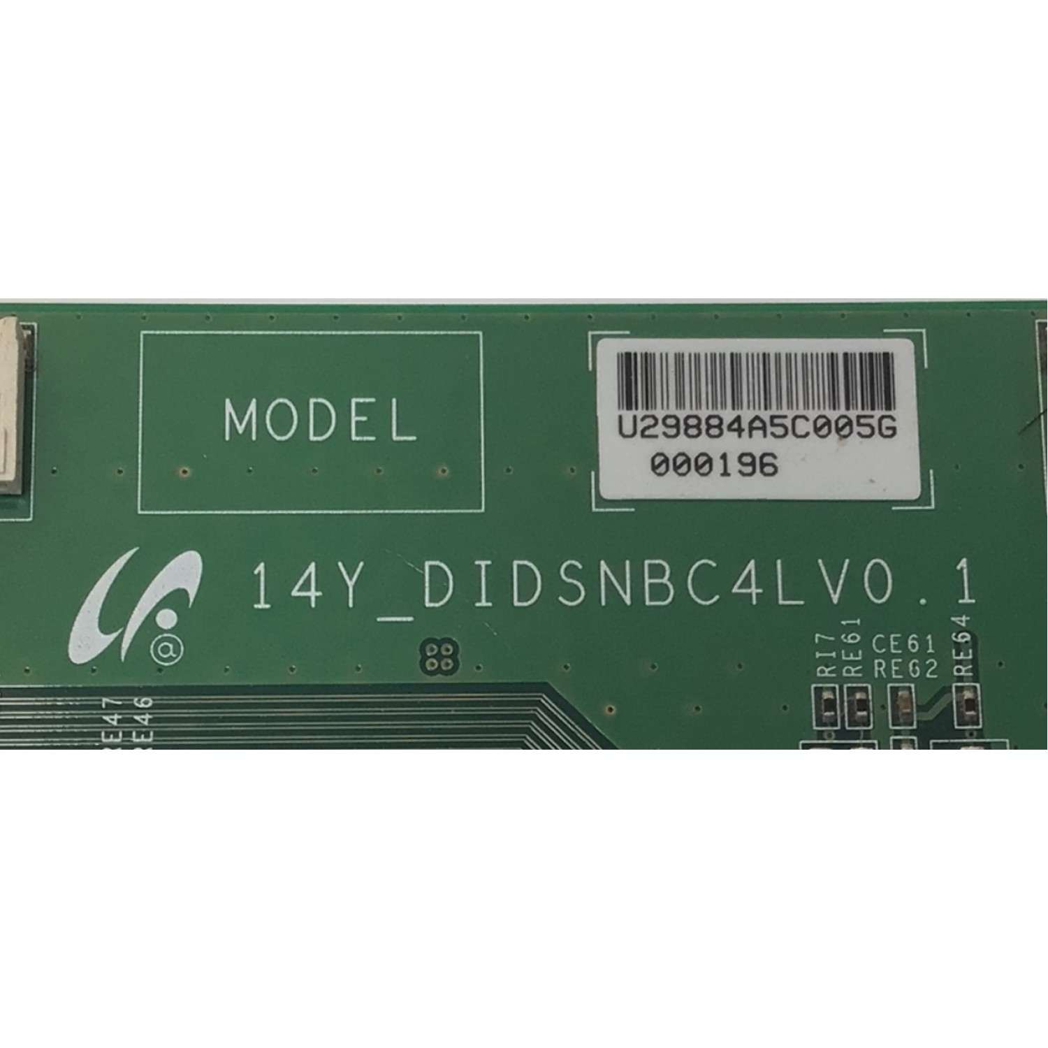 T-CON PARA TV NEC ORIGINAL / NUMERO DE PARTE 29884A / 14Y_DIDSNBC4LV0.1 / 1969-02 1511 / MODELO X464UNS - Imagen 2