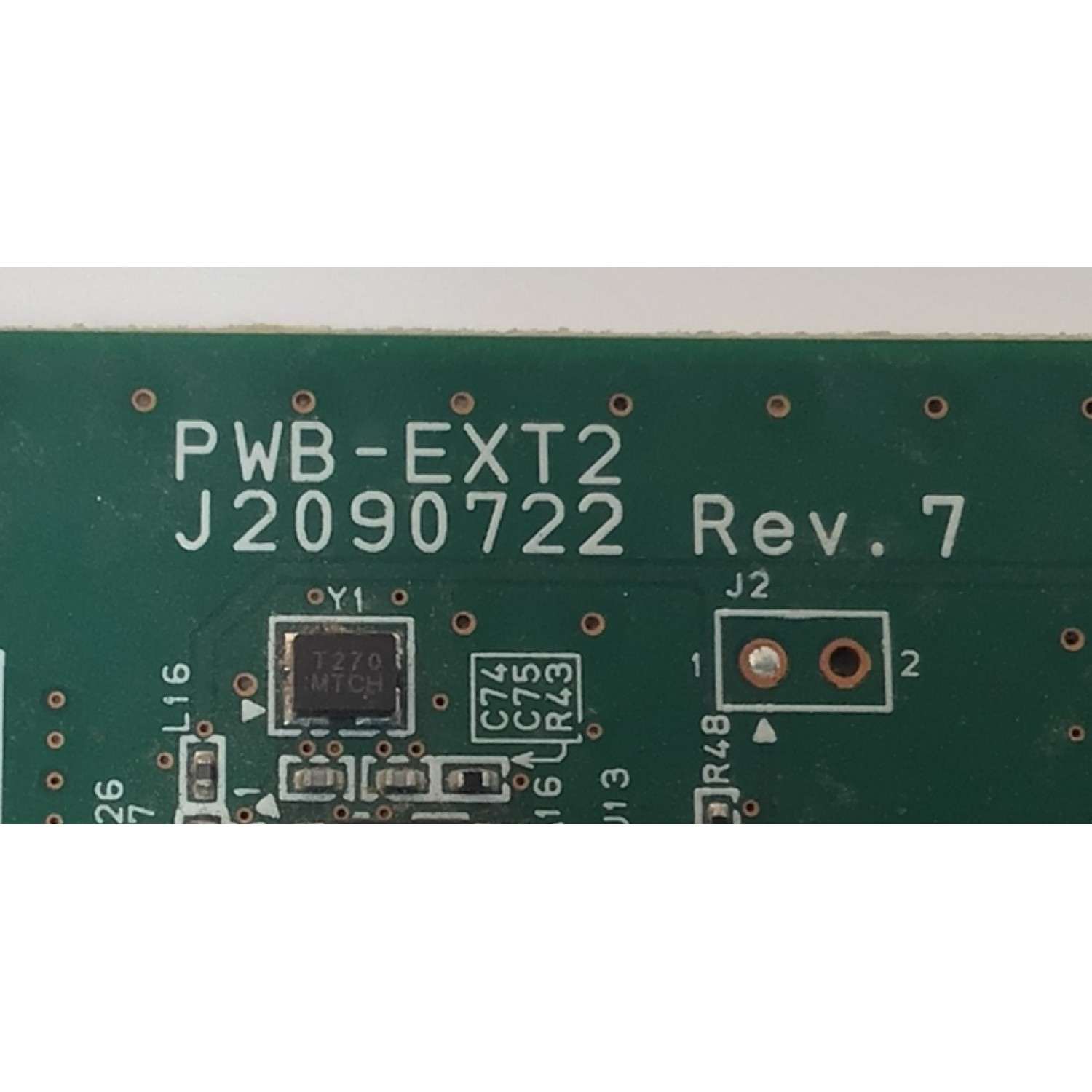 TARJETA INTERFACE PARA TV NEC ORIGINAL / NUMERO DE PARTE CNPCDQN1 / 715G6583-M02-000-006K / (Q)CNPCDQN1 / PWB-EXT2 / J2090722 REV.7 / MODELO X464UNS - Imagen 3