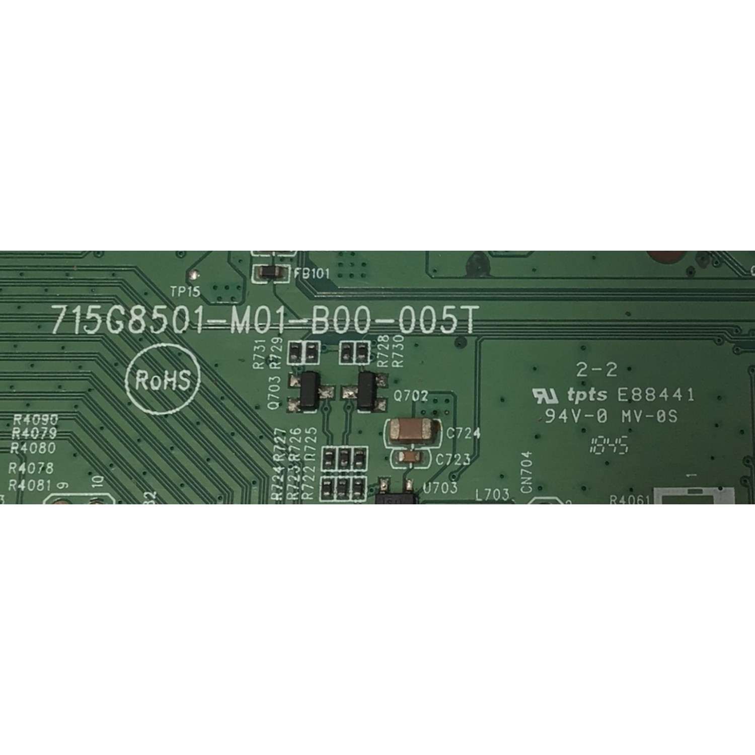 MAIN PARA TV ELEMENT ORIGINAL 4K UHD ROKU TV / NUMERO DE PARTE XICB01K016 / 715G8501-M01-B00-005T / (X)XICB01K016020X / PANEL TPT650J1-QUBN90.K / DISPLAY HV650QUB-N90 / MODELO E4SW6518RKU - Imagen 3