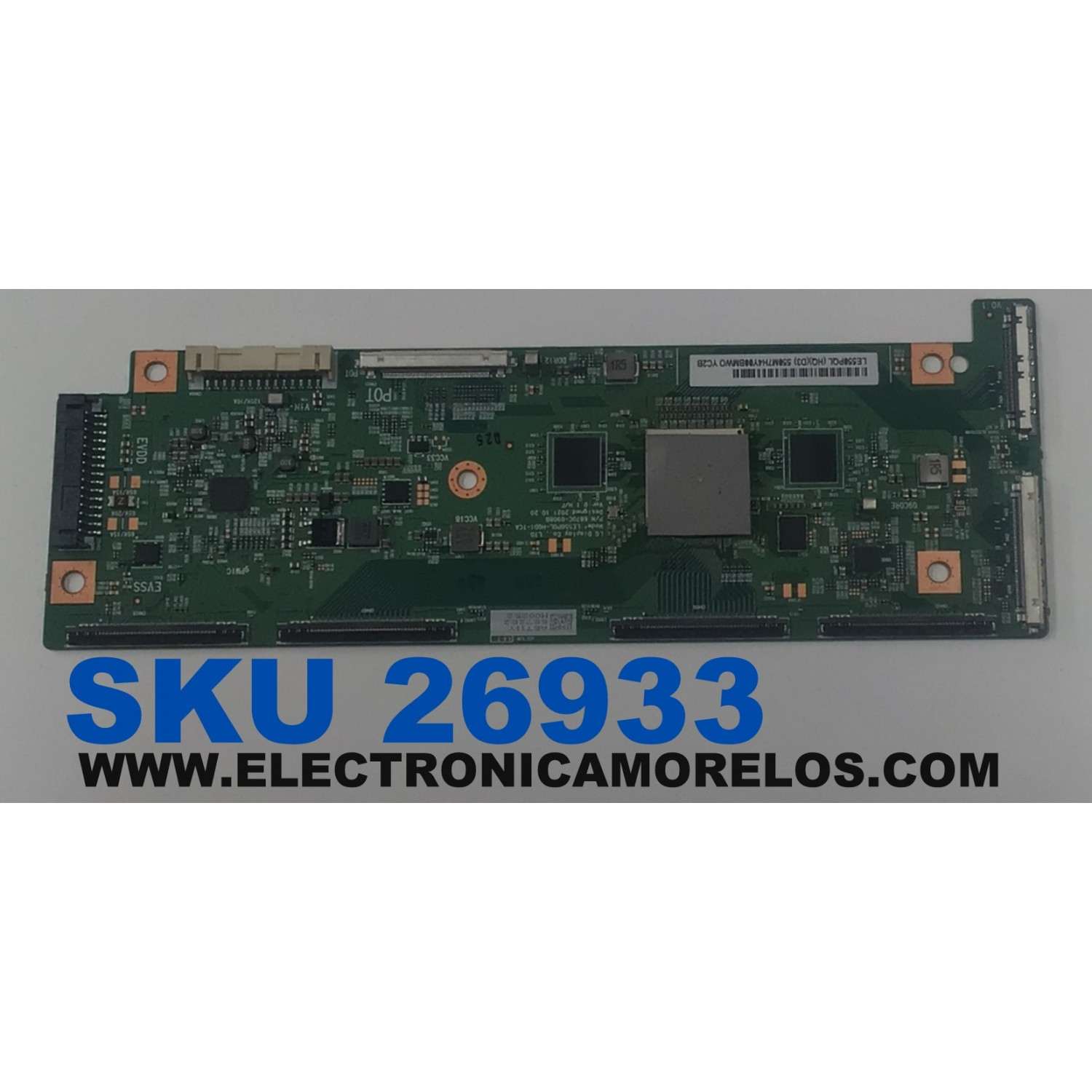 T-CON PARA TV LG ORIGINAL / NUMERO DE PARTE 6871L-6872B / 6870C-0908B / LE550P0L-HQD1-TCA / 550M7H4Y00 / LE550PQL (HQ)(D3) / ABT11Y / M00252 / MODELO OLED55C2AUA / OLED55C2AUA.DUSQLJR