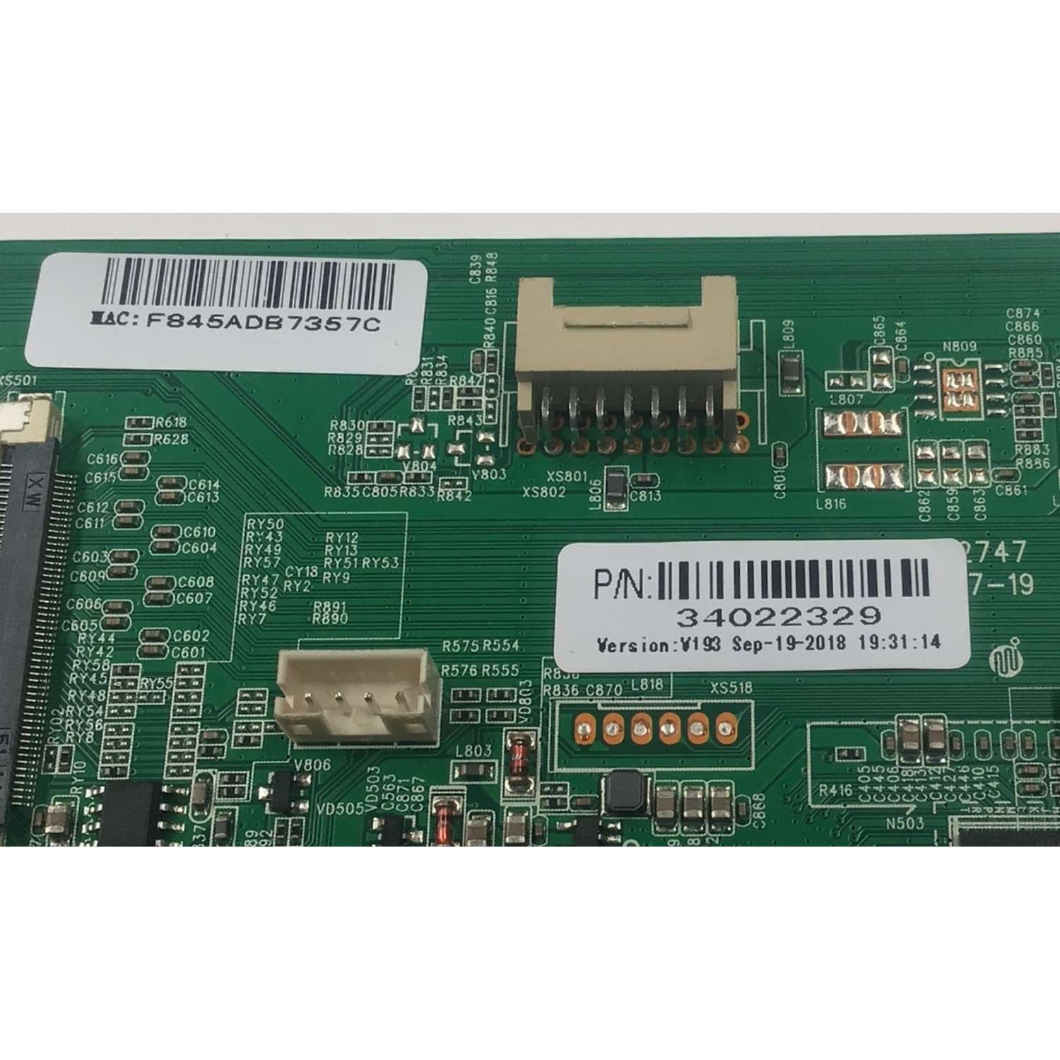 MAIN PARA TV POLAROID ORIGINAL / NUMERO DE PARTE 34022329 / 35022747 / 34022329KR89000726 / F845ADB7357C / PANEL HV430QUB-N1A / MODELO A43UM2S - Imagen 3