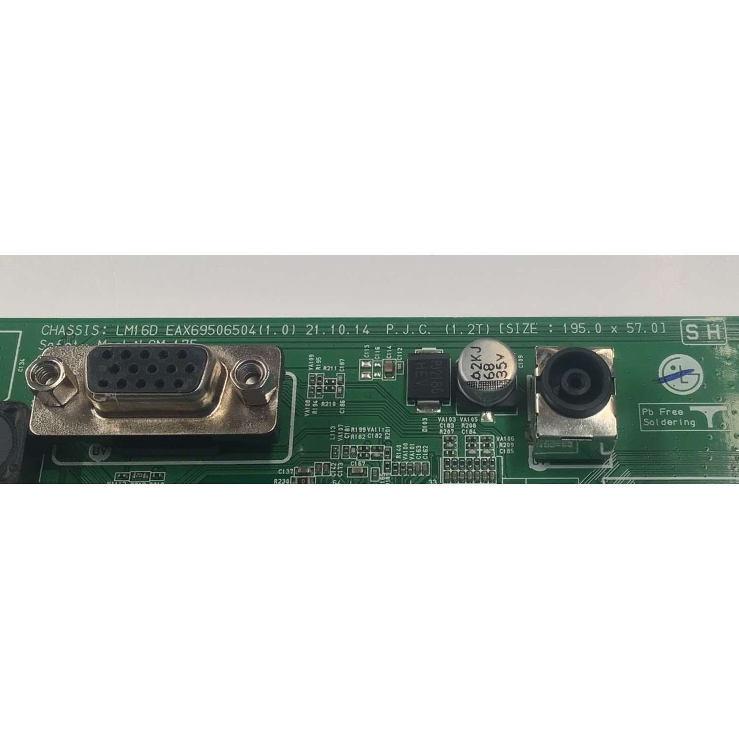 MAIN PARA TV MONITOR ORIGINAL FHD IPS / NUMERO DE PARTE 2G1M013C-0006 / EAX69506504 / LM16-175 / EAX69506504(1.0) / NX26110B8S / PANEL LGM270PC4 / DISPLAY LC270LF3L 02 / MODELO 27MP60G / 27MP60G-B / 27MP60G-BY.AUMZJSN - Imagen 3