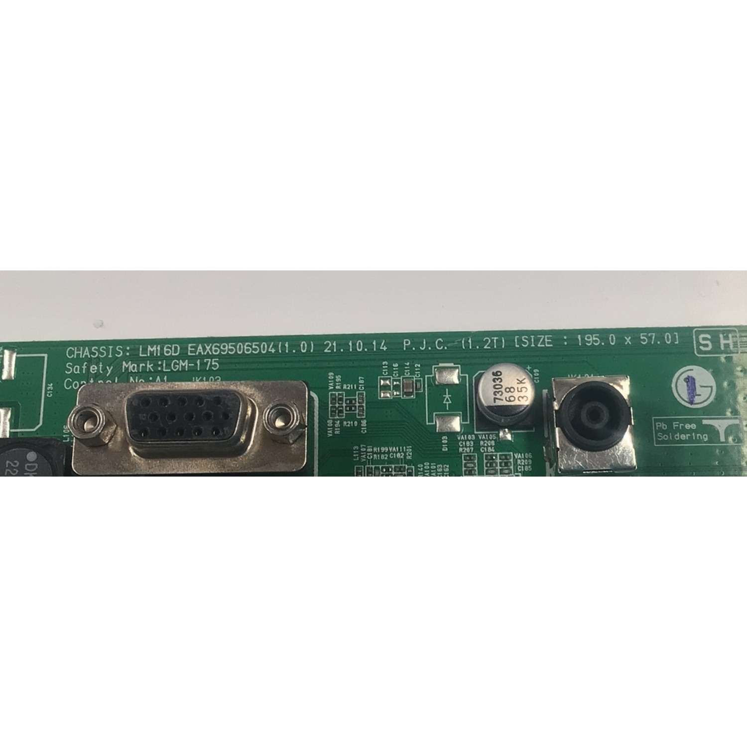 MAIN PARA MONITOR LG ORIGINAL FHD IPS / NUMERO DE PARTE 2J1M04D9-0006 / EAX69506504 / EAX69506504(1.0) / LM16D / NX28X104TW / PANEL LGM270PC4 / DISPLAY LC270LF3L 02 / MODELO 27MP60G / 27MP60G-B / 27MP60G-BY.AUMZJSN - Imagen 3