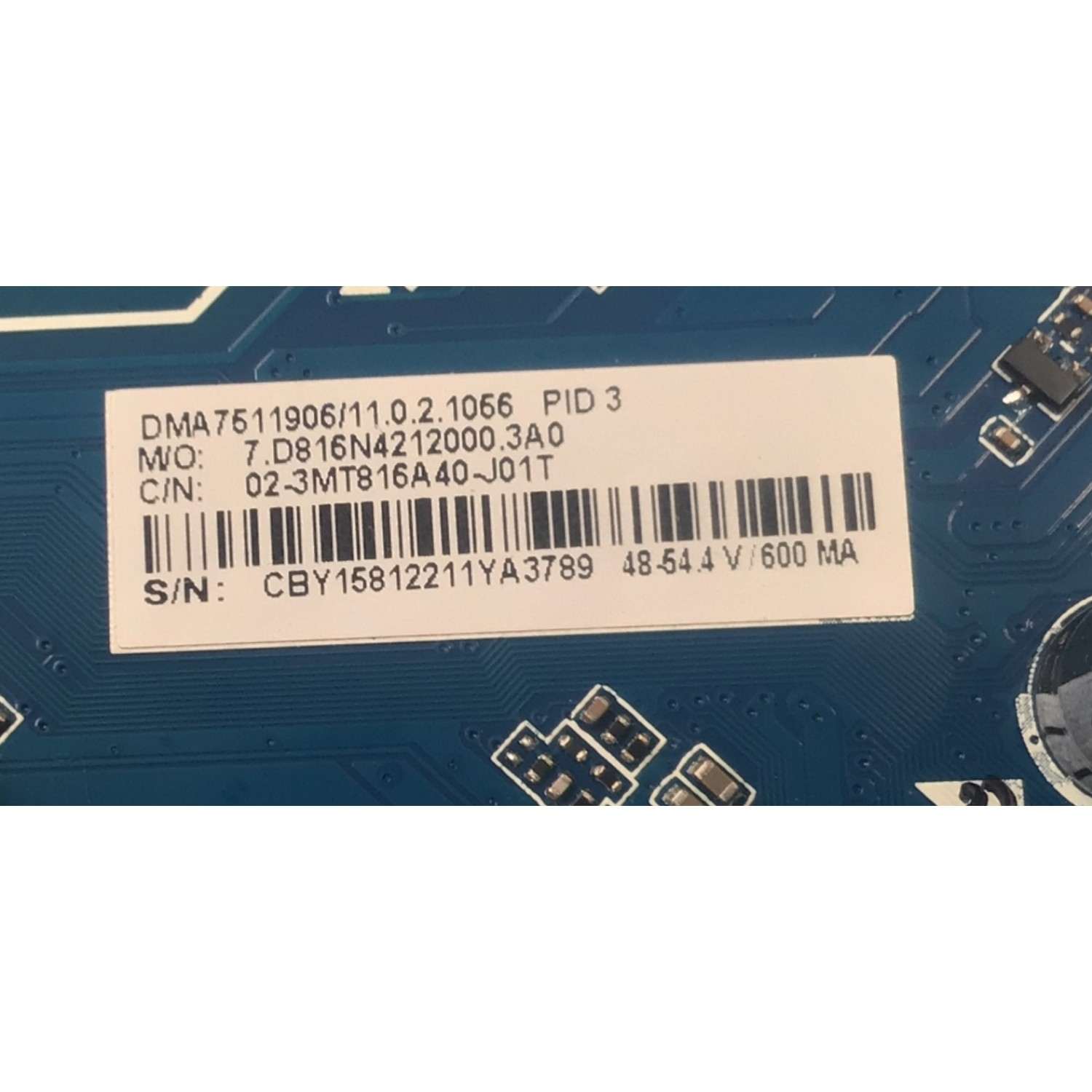 MAIN FUENTE COMBO PARA TV PHILIPS ORIGINAL FHD ROKU TV / NUMERO DE PARTE 02-3MT816A40 / 02-3MT816A40 / 02-3MT816A40-J01T / DMA7511906 / 7.D816NA212000.3A0 / PANEL LVF400CMDX E0226 / DISPLAY V400HJ9-PE1 REV.C4 / MODELO 40PFL4775/F7 / 40PFL4775/F7 A - Imagen 2