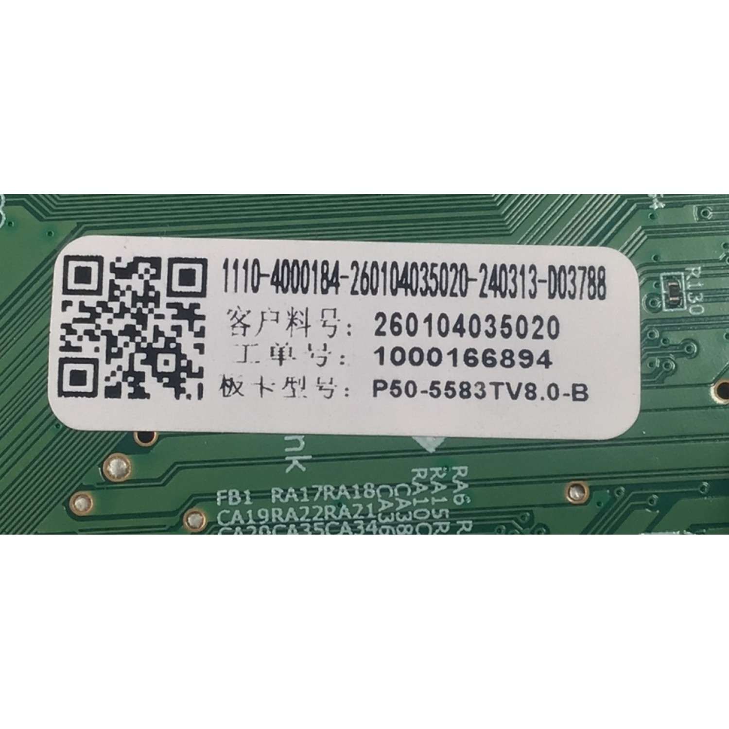 MAIN FUENTE COMBO PARA TV VIZIO ORIGINAL / NUMERO DE PARTE 260104035020 / P50-5583TV8.0 / 1000166894 / 1110-4000184 / P50-5583TV8.0-B / 240313-D03788 / PANEL HK315WLEDM-JH1VH / DISPLAY PT320AT04-2 VER.1.1 / MODELO VHD32M-0807 / VHD32M-08047 - Imagen 3