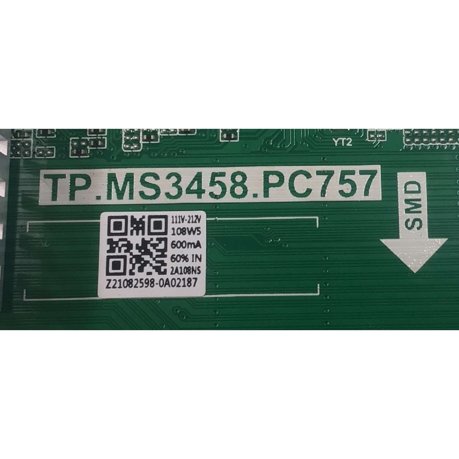 MAIN FUENTE COMBO PARA TV RCA ORIGINAL 4K UHD / NUMERO DE PARTE AE01C458757061 / TP.MS3458-PC757 / Z21082598-0A02187 / PANEL T500QVN03.7 / DISPLAY T500QVN03.7 / MODELO RLDED5098-B-UHD - Imagen 2