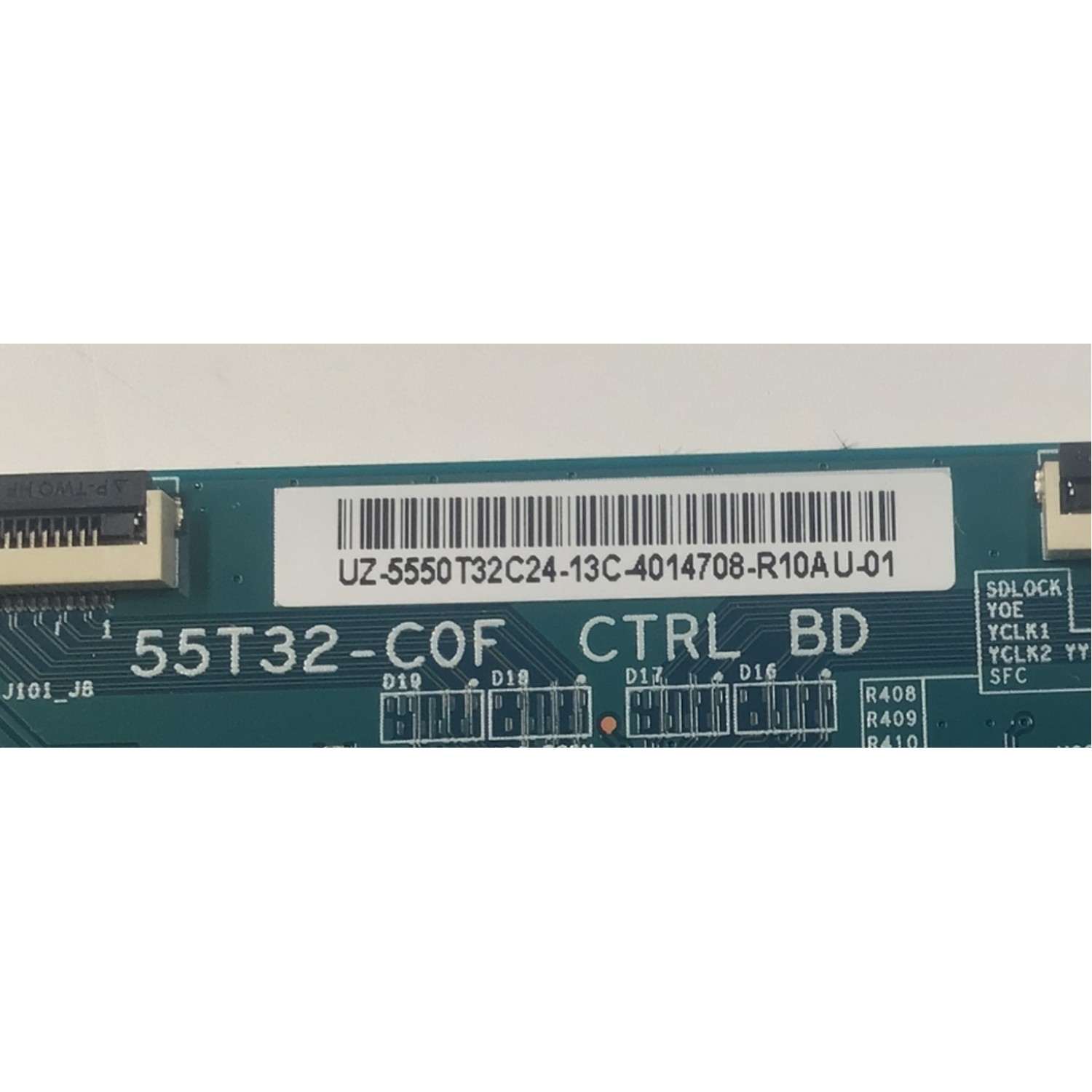 T-CON PARA TV RCA ORIGINAL / NUMERO DE PARTE 5550T32C24 / 55T32-C0F / 55.50T32.C24 / UZ-5550T32C24-13C / PANEL T500QVN03.7 / DISPLAY T500QVN03.7 / MODELO RLDED5098-B-UHD - Imagen 2