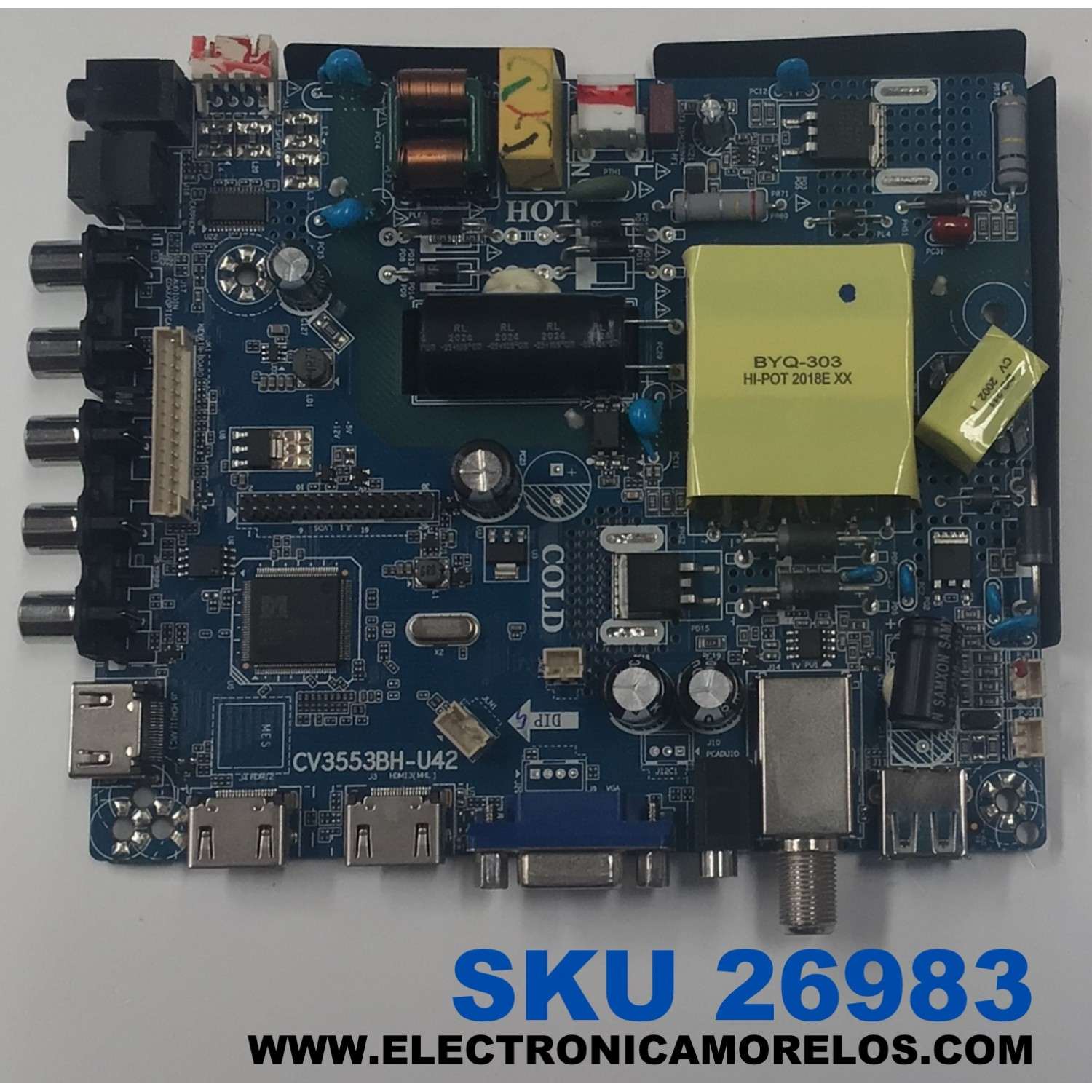MAIN FUENTE COMBO PARA TV RCA ORIGINAL FHD / NUMERO DE PARTE TZ2006-326 / CV3553BH-U42 / 7.T3553BHU4211.3BA / 306010J553U42034 / PANEL CX400DLEDM / DISPLAY V400HJ6-PE1 REV.C3 / MODELO RLDED4016A-E