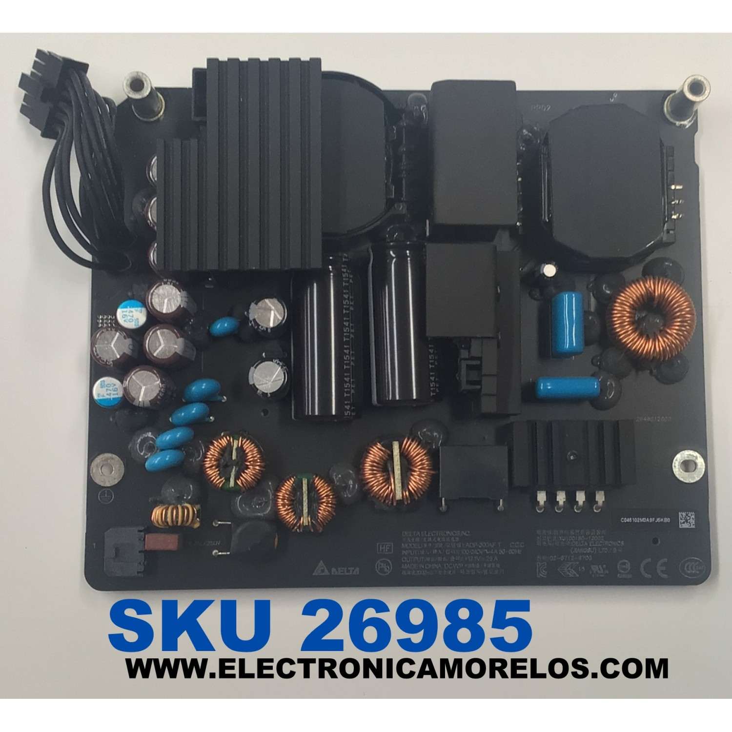 FUENTE DE ALIMENTACION PARA COMPUTADORA APPLE IMAC ORIGINAL / NUMERO DE PARTE ADP-300AF T / XU100150-13002 / 02-6712-6700 / 2949012602 / 2949012601 / MODELO A1419 27 PULGADAS