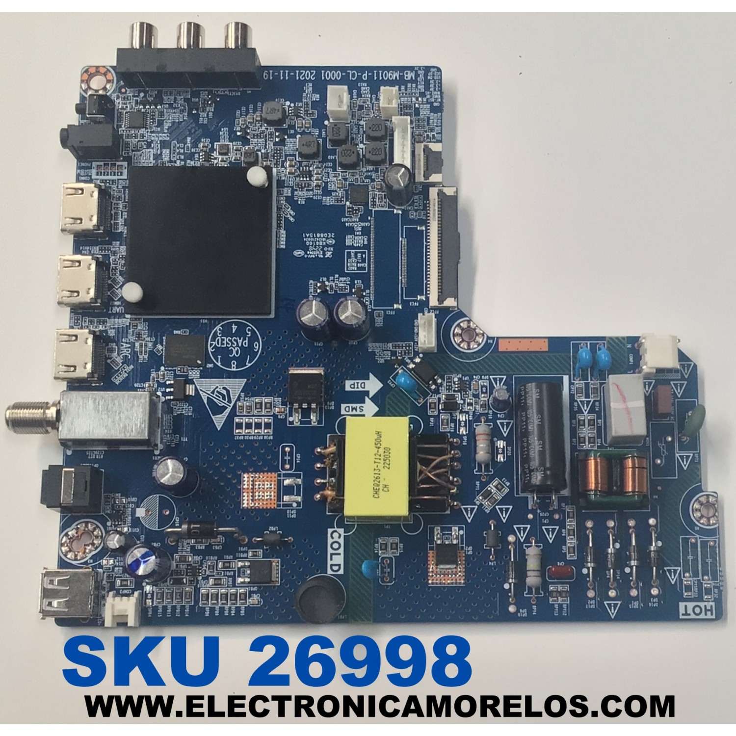 MAIN FUENTE COMBO PARA TV WESTINGHOUSE ORIGINAL HD ROKU TV / NUMERO DE PARTE MB-M9011-P-CL-0001 / 99D21SX / M006940 / PANEL C240Y19-D6 / DISPLAY V236BJ1-P01 REV.CB / MODELO WR24HX2210