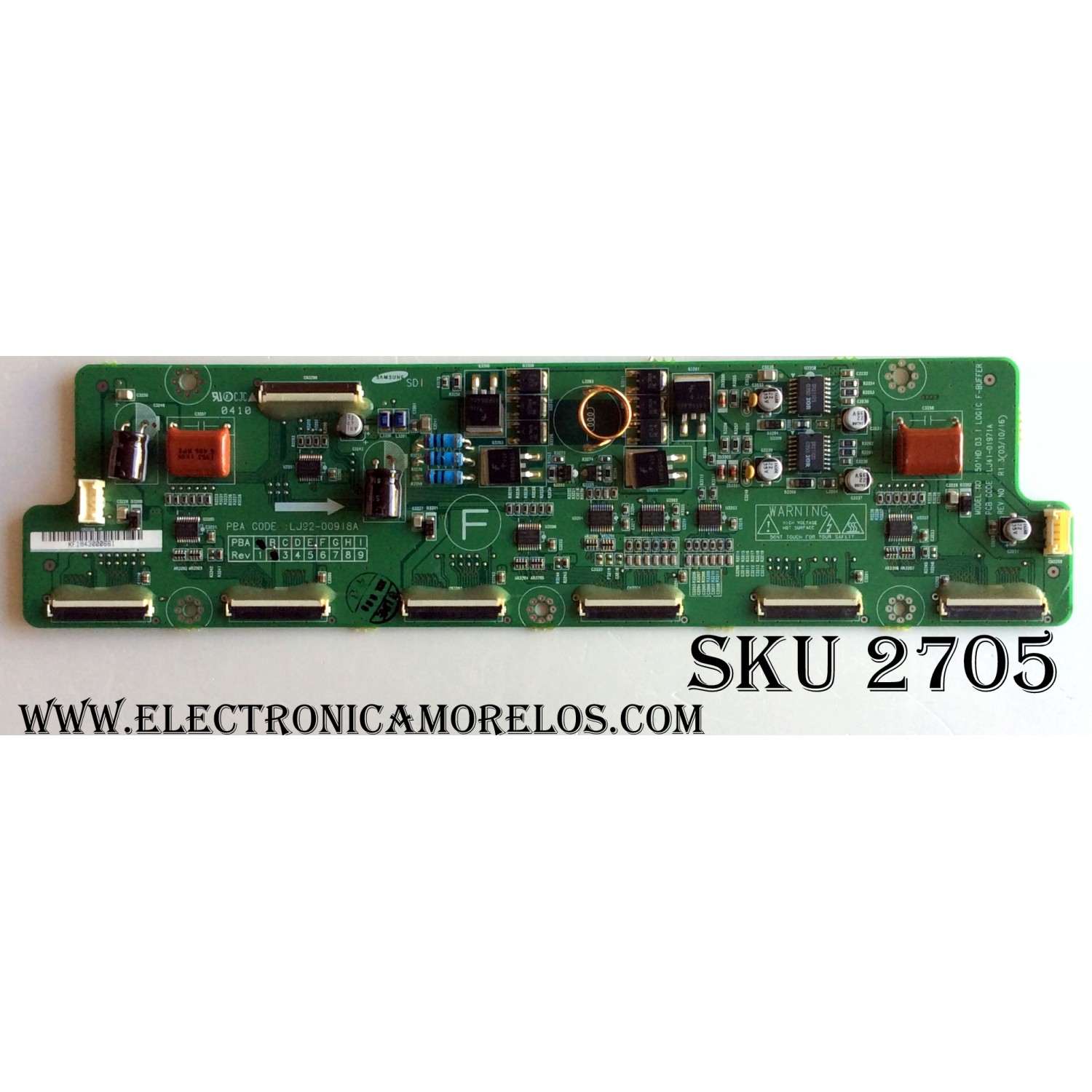 T-CON PARA TV LG / NUMERO DE PARTE 6871L-6458L / 6870C-0852B / 6458L / PANEL LE480AQN(EP)(C1) / MODELO OLED48A1UA / OLED48A1UA.BUSYLJR	