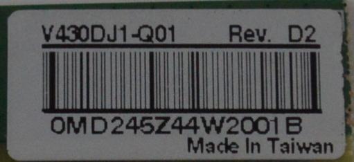 MAIN PARA TV ONN ORIGINAL 4K UHD HDR ROKU TV/ NUMERO DE PARTE 515CT9640M05 / AMT9640-ZC01-01 / M05/7689-03724 / 20240505 / 2010134320 / DISPLAY V430DJ1-Q01 REV.D2 / MODELO 100012584 43" - Imagen 3