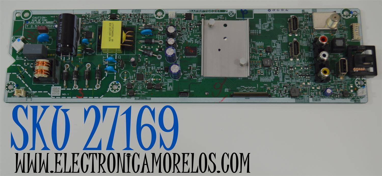 MAIN FUENTE COMBO ORIGINAL PARA TV MAGNAVOX ROKU HD / NUMERO DE PARTE AFRF901Z / BAFRF7G0201 Z / AFRF9UT-32HB / PANEL UFFF2XT-G036 / DISPLAY HV320WHB-F55 REV.5.0 / MODELO 32MV322R/F7