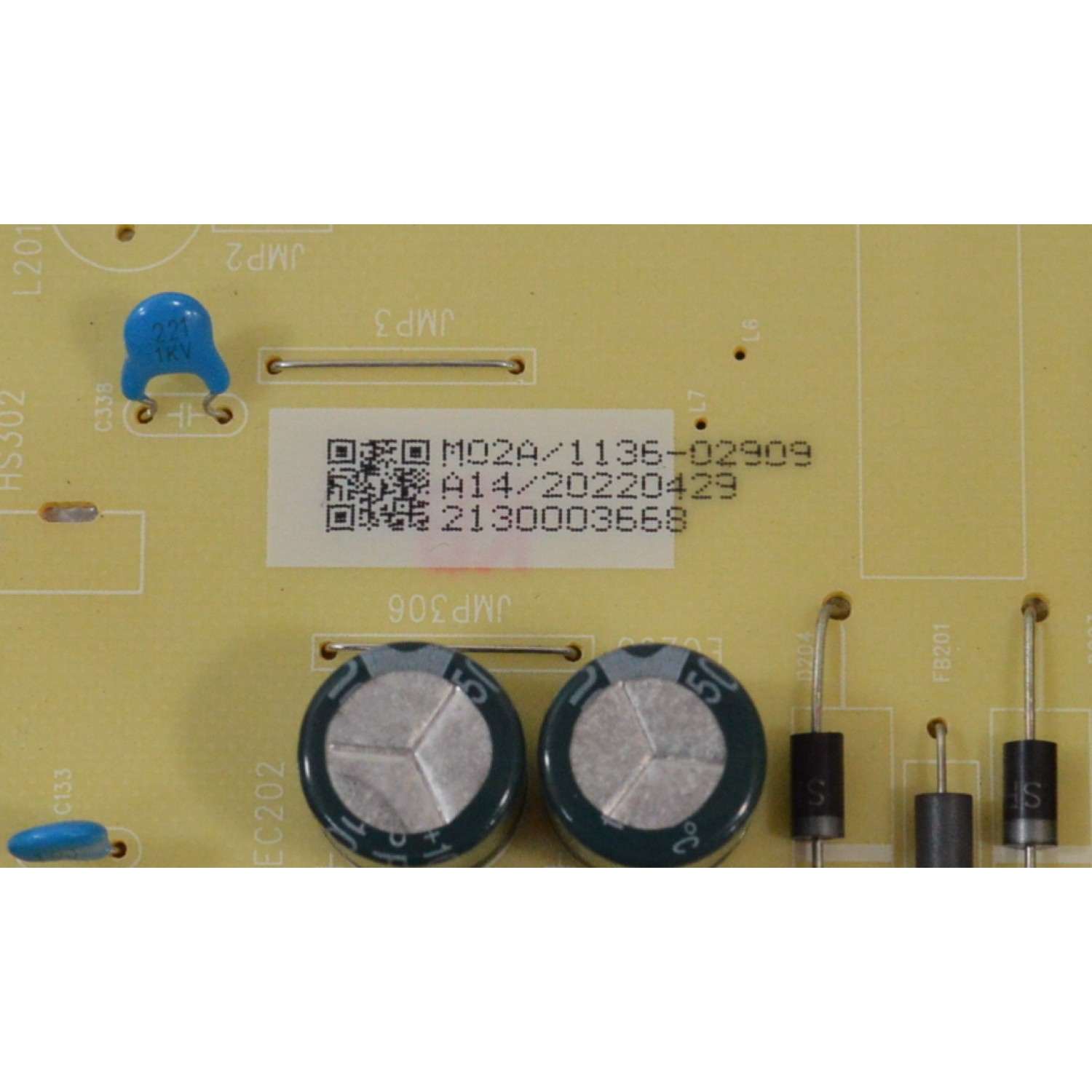 FUENTE DE PODER PARA TV ONN ORIGINAL / NUEMRO DE PARTE C14C4301M02A / TV4301-ZC02-01 / E021M589-B1 / 2130003668 / M02A/1136-02909 / 20220429 / DISPLAY HF500QUB-F20 / MODELO 100133204 50" - Imagen 4