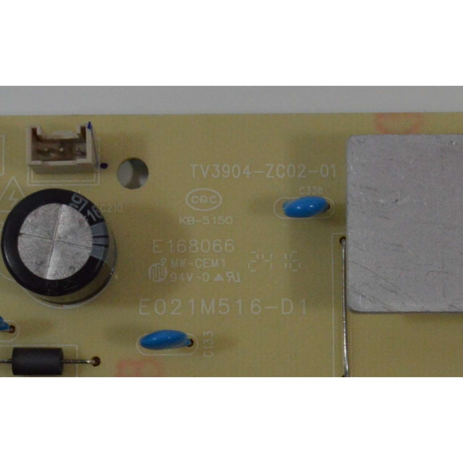 FUENTE PODER PARA TV ONN ORIGINAL / NUMERO DE PARTE 514C3904M07 / TV3904-ZC02-01 / E021M516-D1 / M07/7664-04632 / 20240507 / 2130006030 / DISPLAY V430DJ1-Q01 REV.D2 / MODELO 100012584 43" - Imagen 3