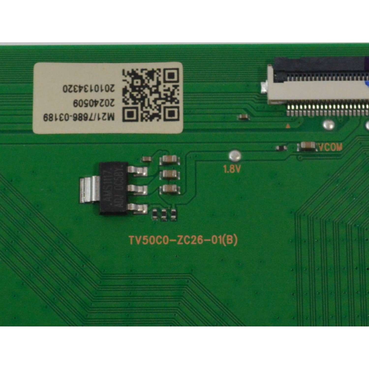 T-CON PARA TV ONN ORIGINAL / NUMERO DE PARTE 513C50C0M21 / 303C50C0232 / TV50C0-ZC26-01 / TV50C0-ZC26-01(B) / M21/7686-03189 / 20240509 / 2010134320 / 2023.06.08 / 20230608 / DISPLAY V430DJ1-Q01 REV.D2 / MODELO 100012584 43" - Imagen 3