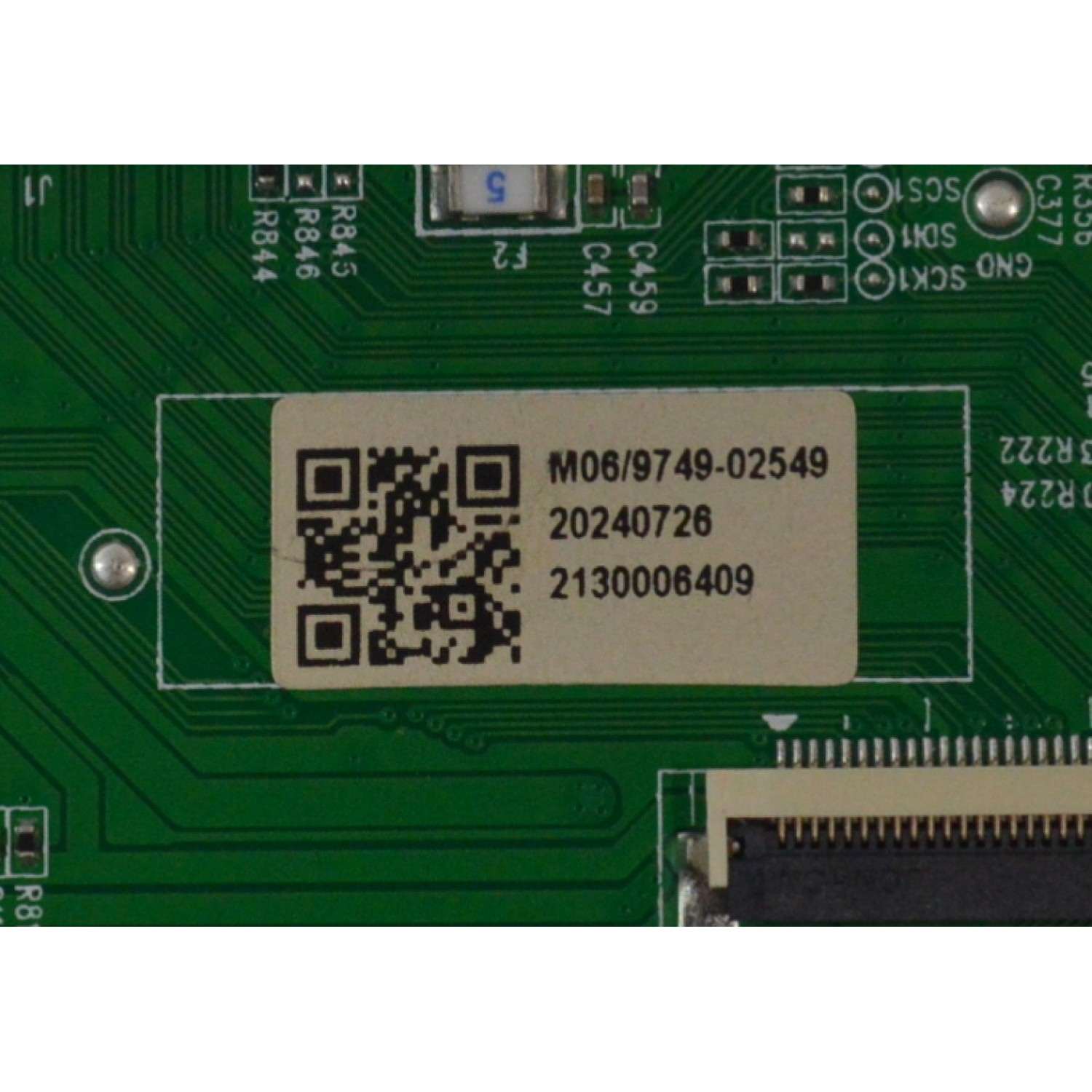 T-CON ORIGINAL PARA TV ONN / VIZIO / NUMERO DE PARTE TV65B0-ZC26-01 /  513C65B0M06 / TV65B0-ZC26-01(A) / M06/9749-02549 / 20240726 / 2130006409 / DISPLAY JR645R3HA3L / MODELO 100012587 65"  / V4K65M-0810 - Imagen 4