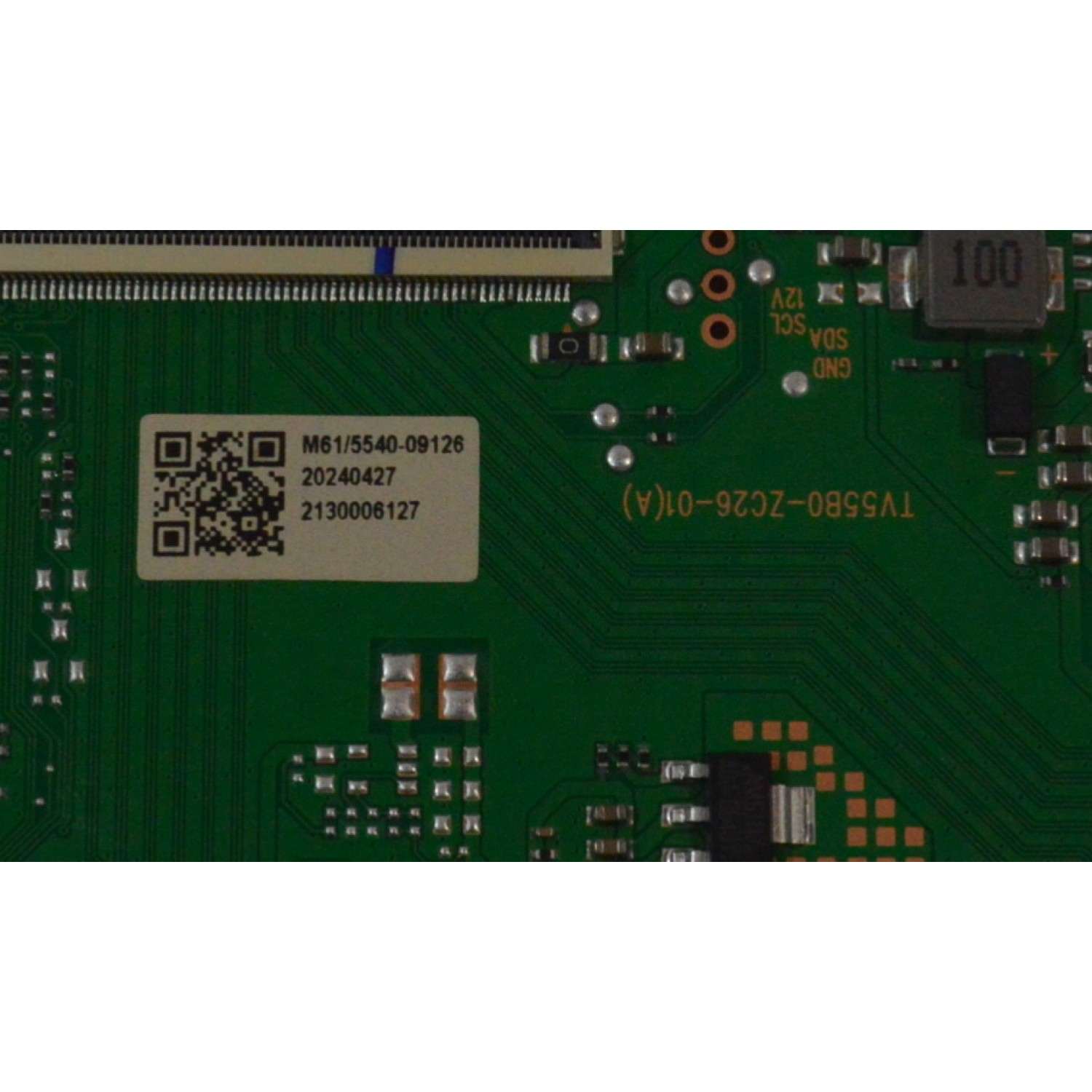 T-CON ORIGINAL PARA TV ONN / NUMERO DE PARTE 513C55B0M61 / TV55B0-ZC26-01 / TV55B0-ZC26-01(A) / 303C55B0231 / 2023.06.16 / 20230616 / M61/5540-09126 / 20240427 / 2130006127 / DISPLAY ST5461D18-2 VER.2.1 / MODELO 100012586 55" - Imagen 2