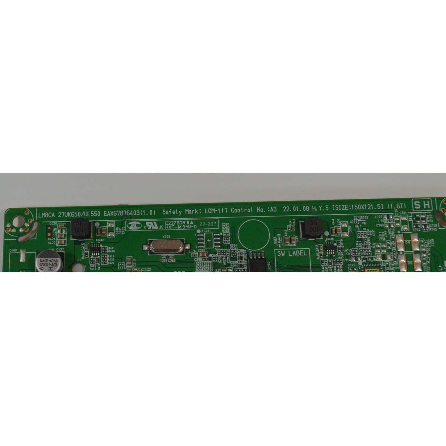 MAIN PARA MONITOR LG ORIGINAL 4K UHD / NUMERO DE PARTE EAX67876403 / EAX67876403(1.0) / 67876403 / NP282101D9 / PANEL MV270QUM-N31 BA / MODELOS  27UL500 / 27UL500-WC.AWMDNPN - Imagen 2