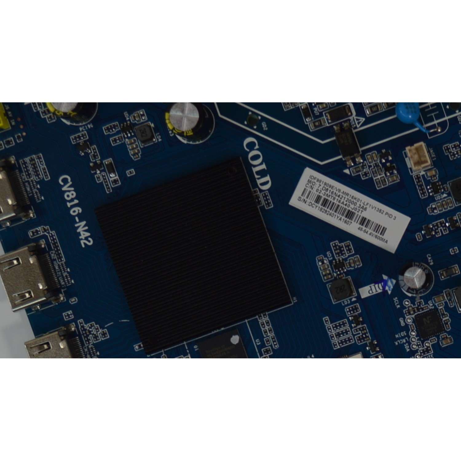 MAIN FUENTE COMBO ORIGINAL NUEVA PARA TV HKPRO / JVC / ROKU TV FHD / NUMERO DE PARTE 02-3MT816A40-J02T / CV816-N42 / V8-MR16K01-LF1V1352 / IDF981909E / 7.D816N4212000.3A6 / 088-P2K5519A0 / CQC17134172152 / MODELO HKP40R02 / SI40FR - Imagen 2