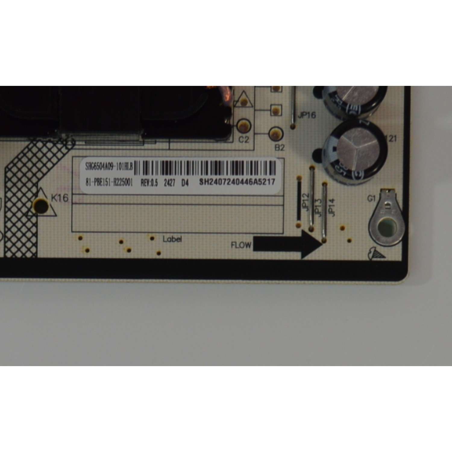 FUENTE DE PODER PARA TV INSIGNIA ORIGINAL NUEVA / NUMERO DE PARTE 81-PBE151-H225001 / SHG6504A-101HL / DLBT058 REV:0.5 / SHG6504A-101HLB / CQC20134260841 / E241103 / 20240429 / MODELO NS-75F501NA25 - Imagen 2