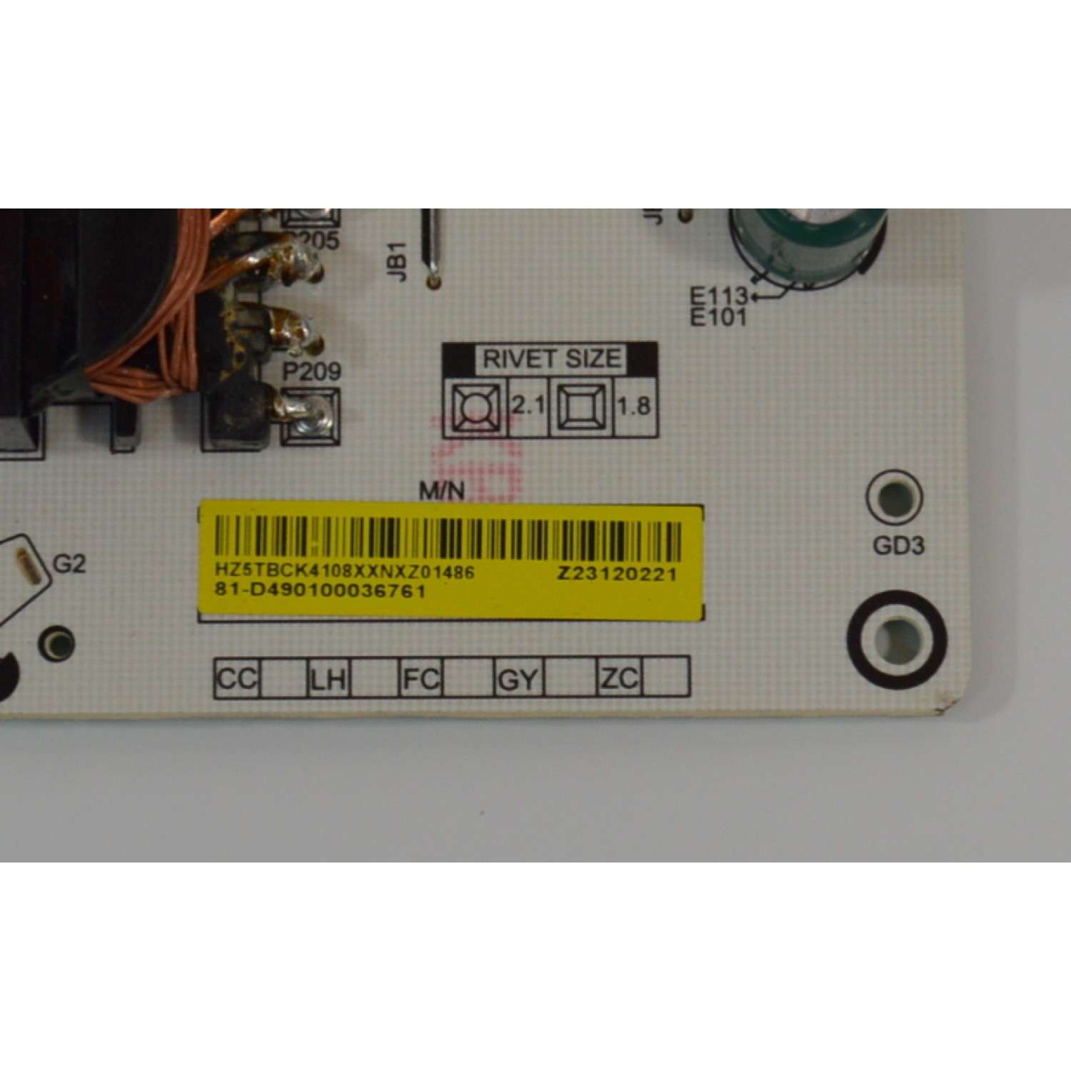 FUENTE DE PODER ORIGINAL NUEVA PARA TV XIAOMI / NUMERO DE PARTE 81-D490100036761 / PW.A168W2.986 / HZ5TBCK4108XXNXZ / E56063 / CQC20134260841 / WZZTBCK3824XXNXM / MODELO L50M8-A2LA - Imagen 3