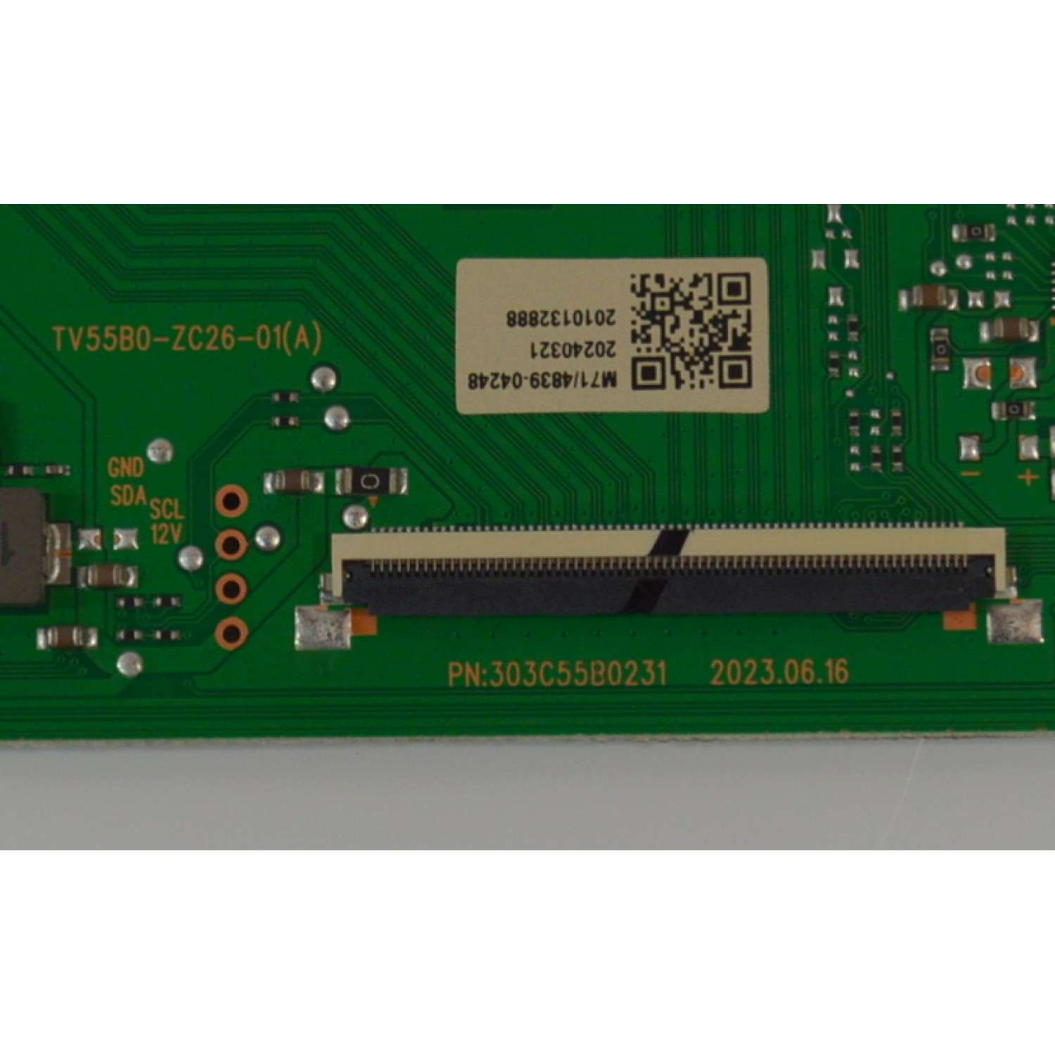 T-CON ORIGINAL PARA TV ONN / NUMERO DE PARTE 513C55B0M71 / TV55B0-ZC26-01(A) / 303C55B0231 / M71/4839-04248 / 20240321 / 2010132888 / DISPLAY ST6451D04-9 V2.1 / MODELO 100012587 65" - Imagen 3