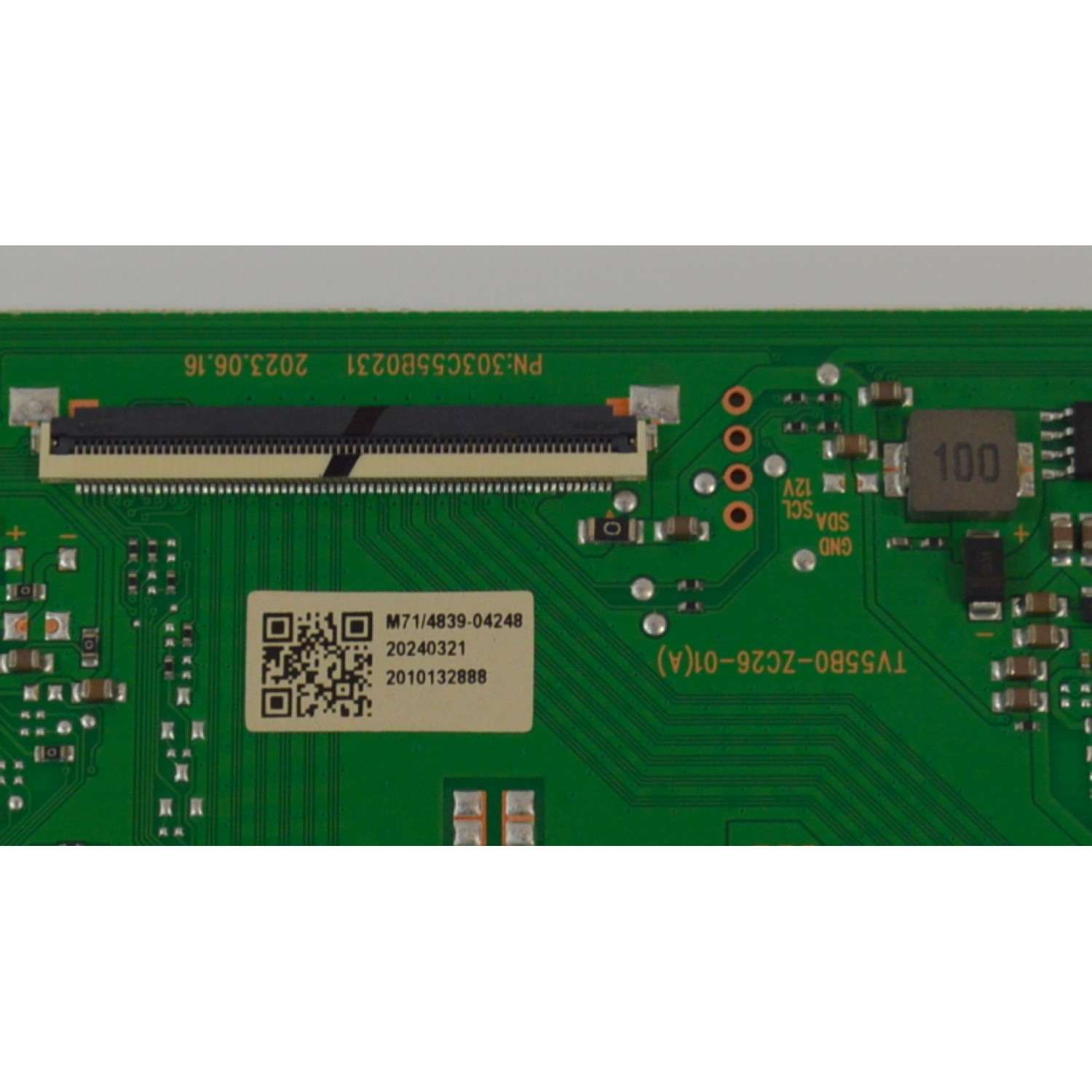T-CON ORIGINAL PARA TV ONN / NUMERO DE PARTE 513C55B0M71 / TV55B0-ZC26-01(A) / 303C55B0231 / M71/4839-04248 / 20240321 / 2010132888 / DISPLAY ST6451D04-9 V2.1 / MODELO 100012587 65" - Imagen 2