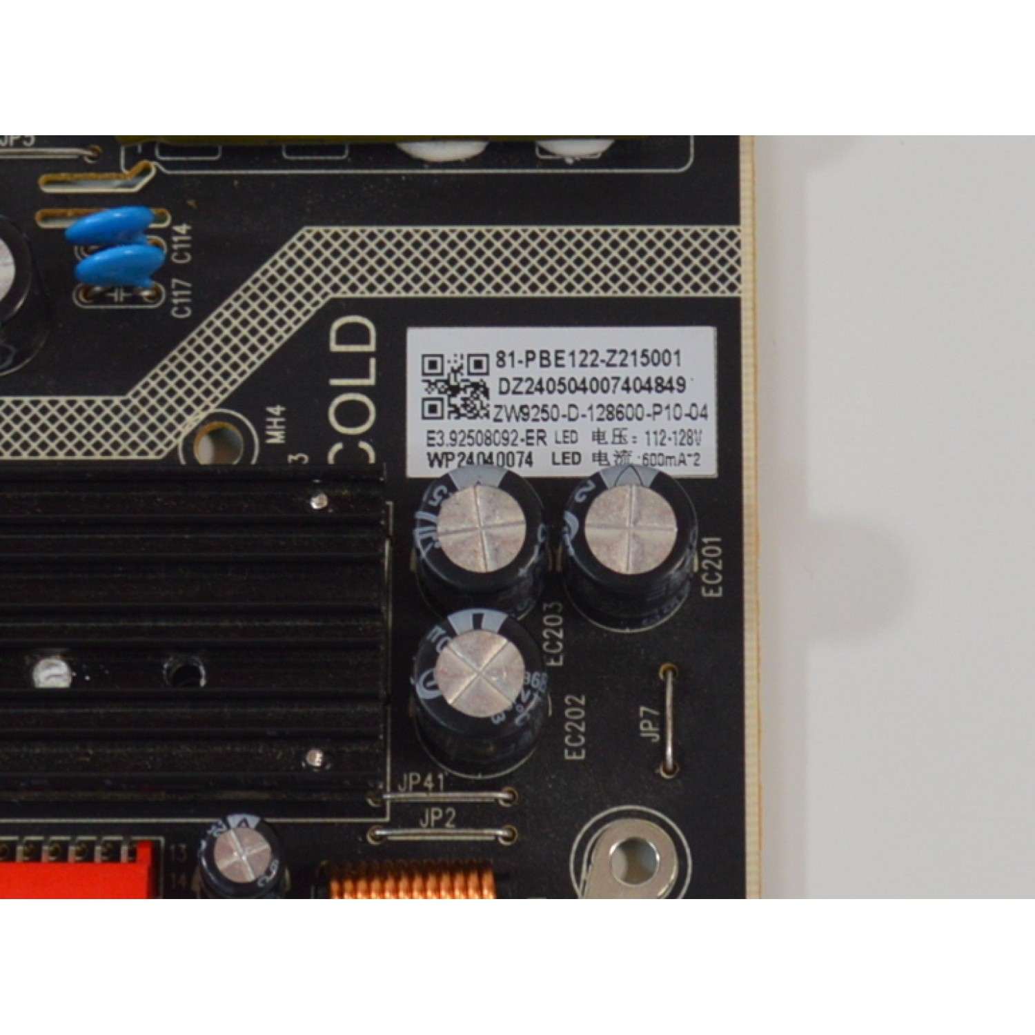 FUENTE DE PODER ORIGINAL NUEVA PARA TV YANDEX TV / NUMERO DE PARTE 81-PBE122-Z215001 / ZW9250 / E3.92508092-ER / ZW9250 REV:1.0 / ZW9250-D-128600-P10-04 / WP24040074 / WP24040074 / CQC21134290602 / MODELO 65YNDX-00077 - Imagen 3