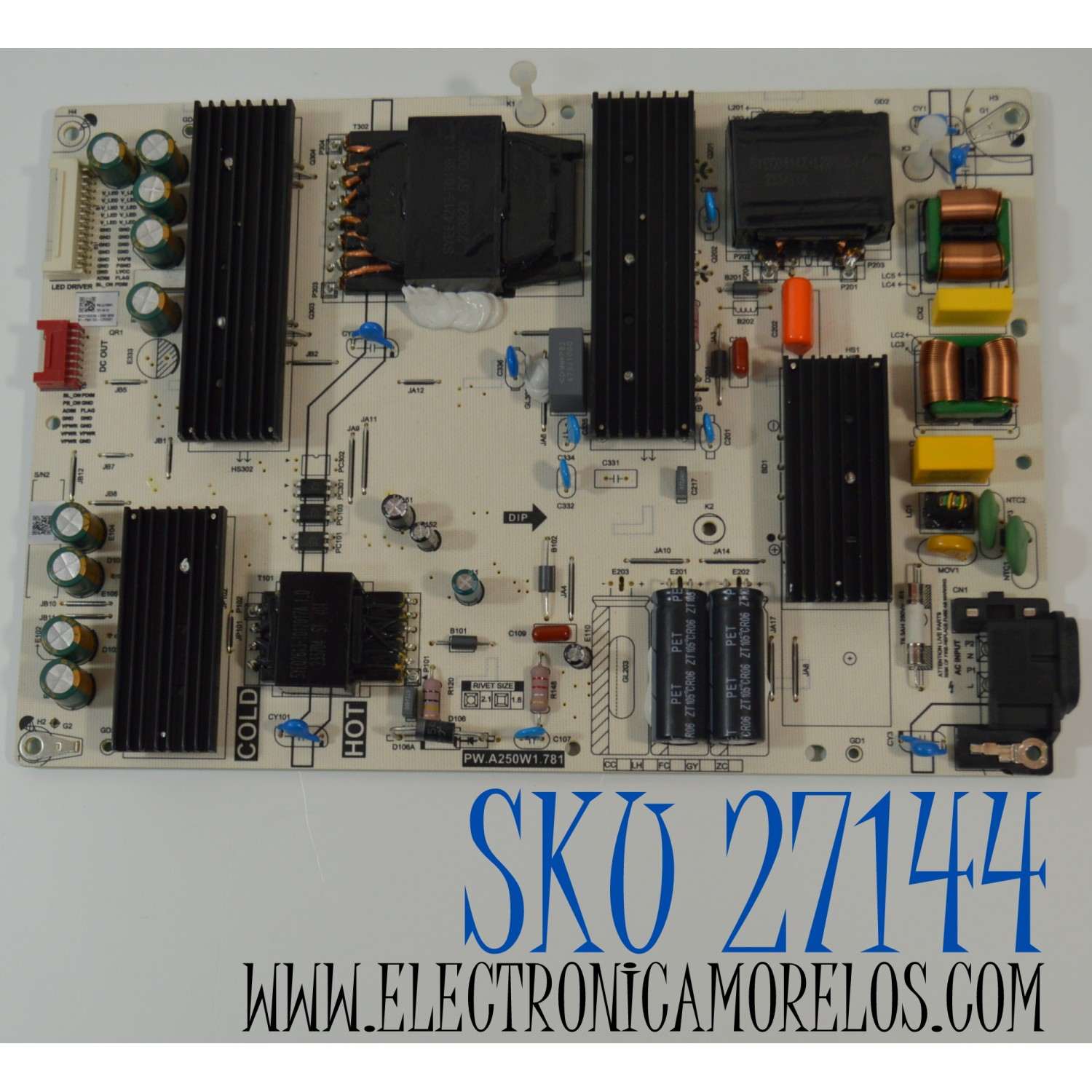 FUENTE DE PODER ORIGINAL NUEVA PARA TV AMAZON OMNI SERIES / NUMERO DE PARTE 81-PWE15X-C250001 / PW.A250W1.781 / PW.A250W1.781-M-03 / PW.A250W1 781-M-03 / E173873 / E56334 / SHG6004C / 20190909 / MODELO QL65F601A