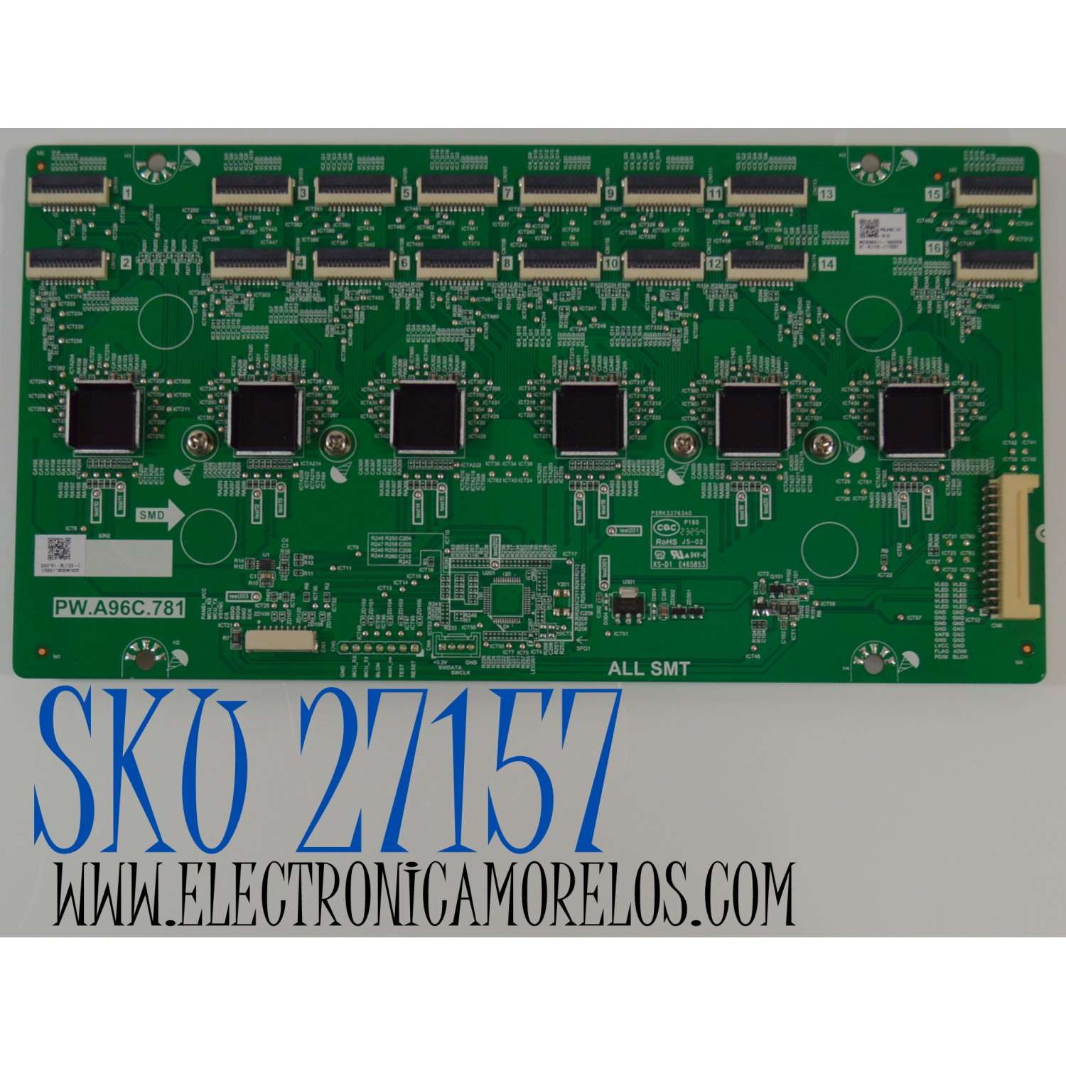 LED DRIVER ORIGINAL NUEVA PARA TV AMAZON FIRE TV / NUMERO DE PARTE 81-BLI12X-C170001 / PW.A96C.781 / PW.A96C.781-M-02 / P2RK33763A0 / E465853 / M23080411 / MODELO QL65F601M