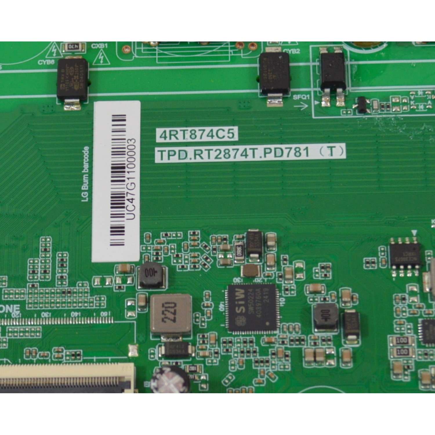 MAIN ORIGINAL NUEVA PARA TV PHILIPS / NUMERO DE PARTE 02-1MTR17AMA-J02T / CV817-VH / V8-MR17K01-LF1V1415 / DMA801258 / CQC17134172152 / 7.D817VH100000.0A4 / DISPLAY ST6451D06-3 / MODELO 65PUL7973 / 65PUL7973/F7 - Imagen 3