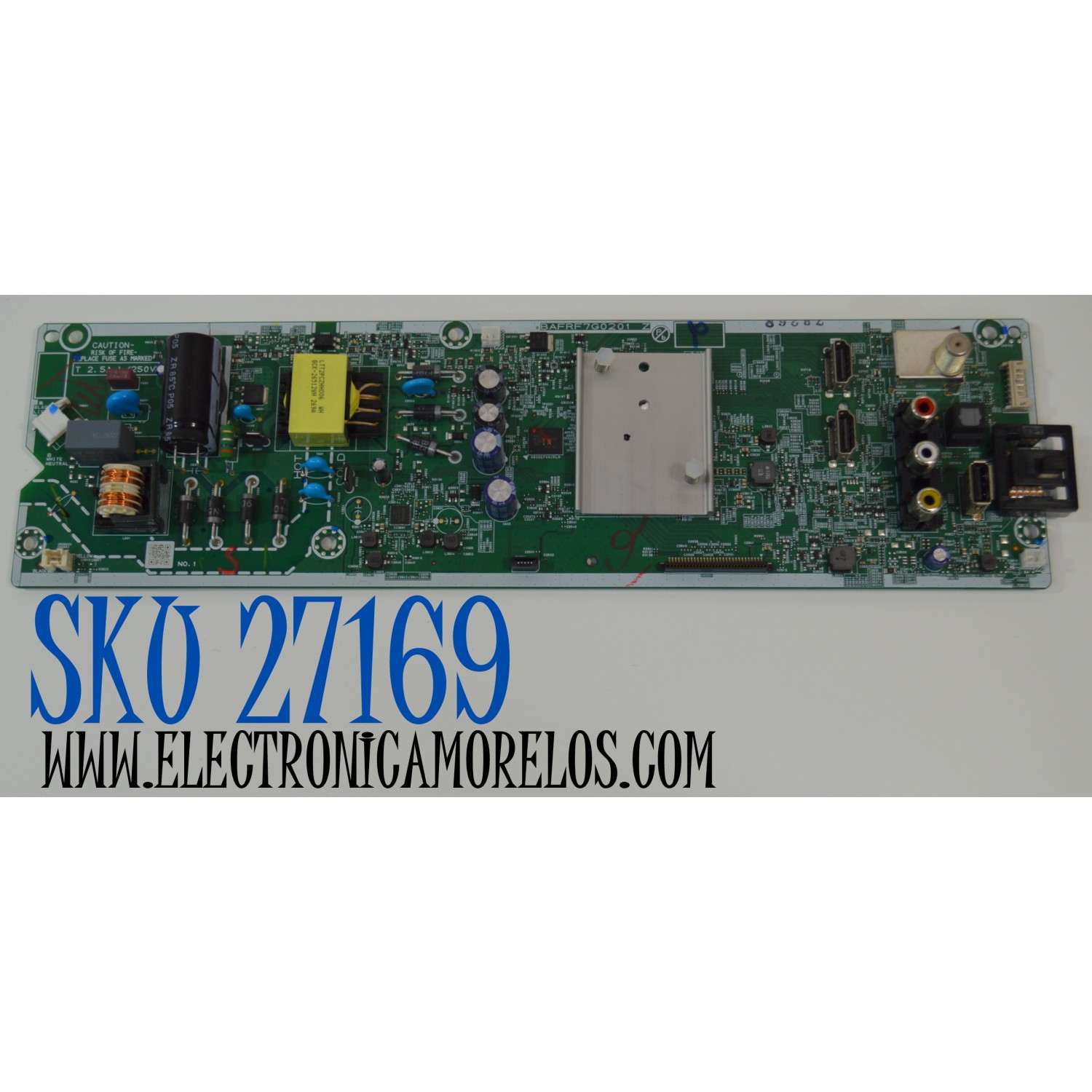 MAIN FUENTE COMBO ORIGINAL PARA TV MAGNAVOX ROKU HD / NUMERO DE PARTE AFRF901Z / BAFRF7G0201 Z / AFRF9UT-32HB / PANEL UFFF2XT-G036 / DISPLAY HV320WHB-F55 REV.5.0 / MODELO 32MV322R/F7