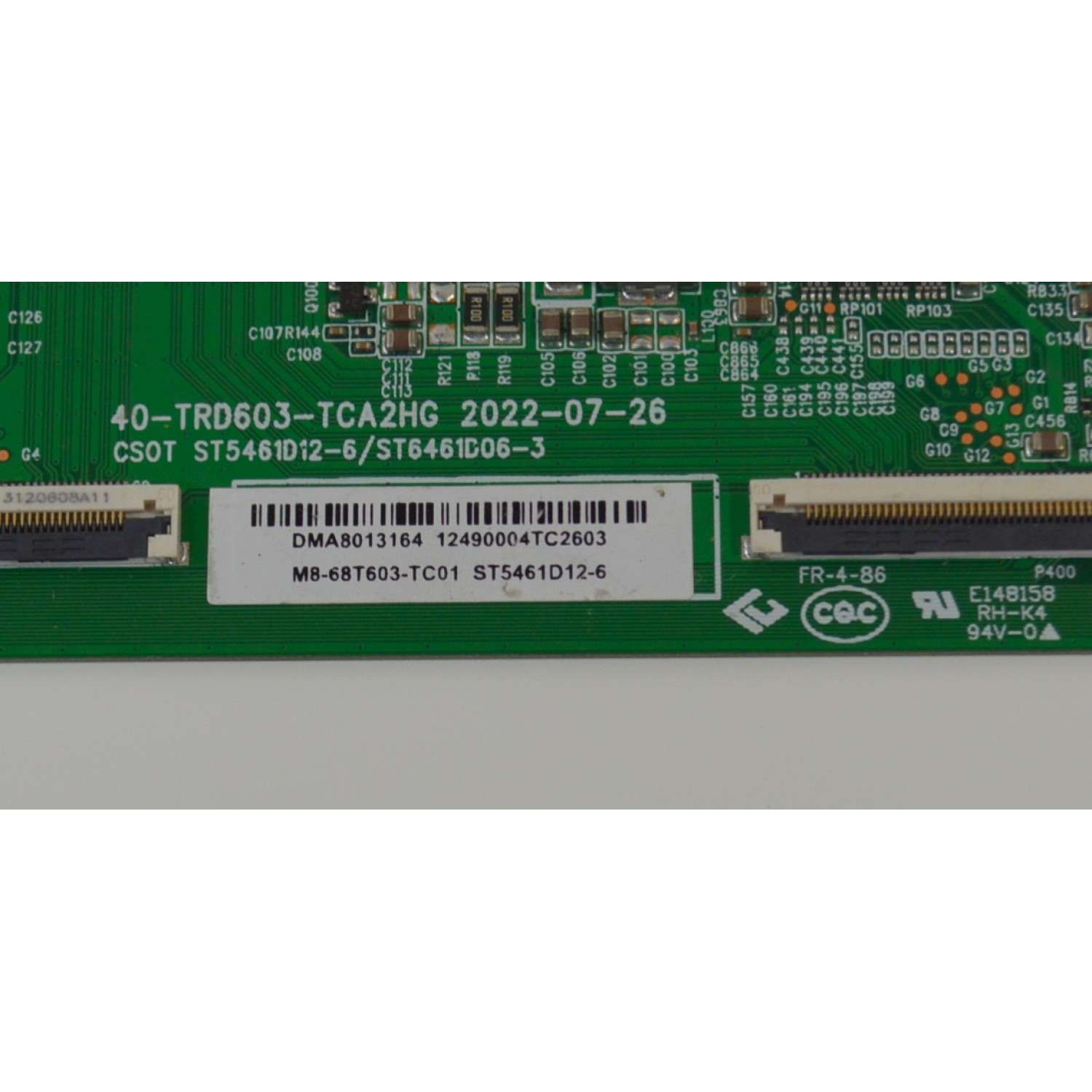T-CON ORIGINAL NUEVA PARA TV JVC / NUMERO DE PARTE M8-68T603-TC01 / 40-TRD603-TCA2HG / ST5461D12-6 / ST5461D12-6/ST6461D06-3 / DMP9009352 / ST5461D12-6 / ST6461D06-3 / PANEL LVU550CSDX / DISPLAY ST5461D12-6 VER.2.2 / MODELOS SI55URF / 55PUL7973/F7 - Imagen 3