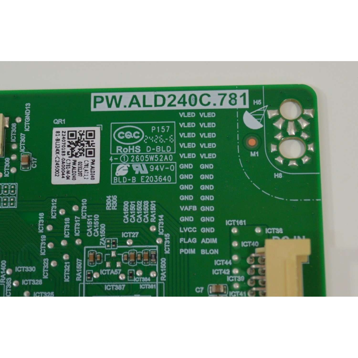 LED DRIVER ORIGINAL NUEVA PARA TV PANASONIC / NUMERO DE PARTE 81-BLI24X-C245002 / PW.ALD240C.781 / PW.ALD240C.781-M-04 / PW.ALD240C.781_A7.1_2 / E203640 / 2605W52A0 / 231207 / PANEL LVU650CSDX E0340 / DISPLAY ST6451D07-2 Ver.2.1 / MODELO TX-65MX950E - Imagen 2