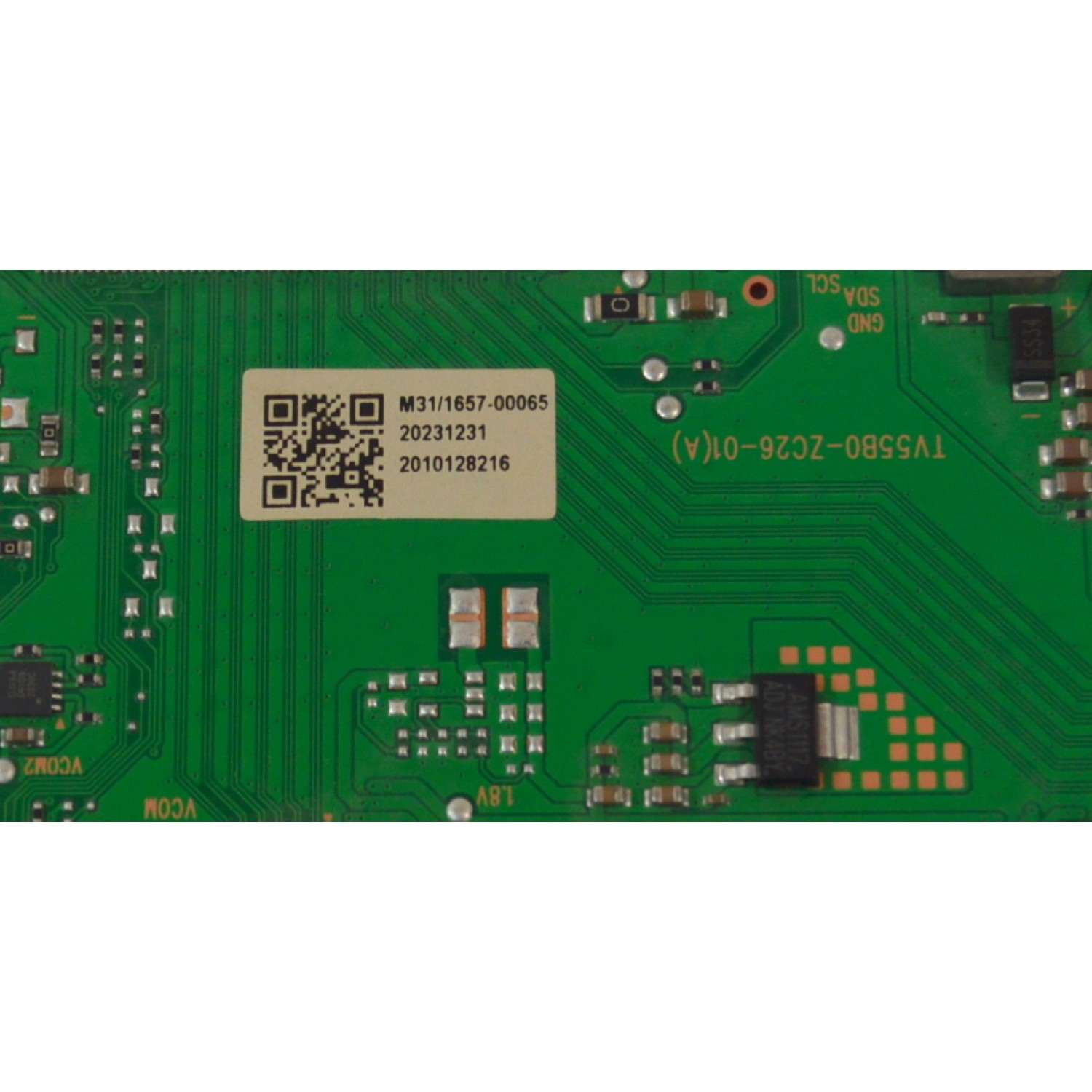T-CON ORIGINAL PARA TV ONN / NUMERO DE PARTE 513C55B0M31 / TV55B0-ZC26-01(A) / 303C55B0231 / M31/1657-00065 / 20231231 / 20231231 / 2010128216 / DISPLAY ST7461D03-2 VER.2.3 / MODELO 100044717 75" - Imagen 3