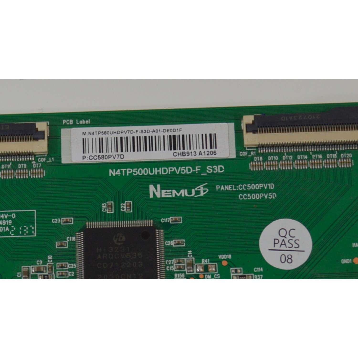 T-CON ORIGINAL NUEVA PARA TV NUMERO DE PARTE N4TP580UHDPV7D / N4TP500UHDPV5D-F_S3D / CC580PV7D / N4TP500UHDPV5D / N4TP580UHDPV7D-F-S3D-A01-DE0D1F / CC500PV1D / CC500PV5D / E314919 / DISPLAY CC580PV7D / MODELO 58UL2163DB / K-ATV58UHD - Imagen 2