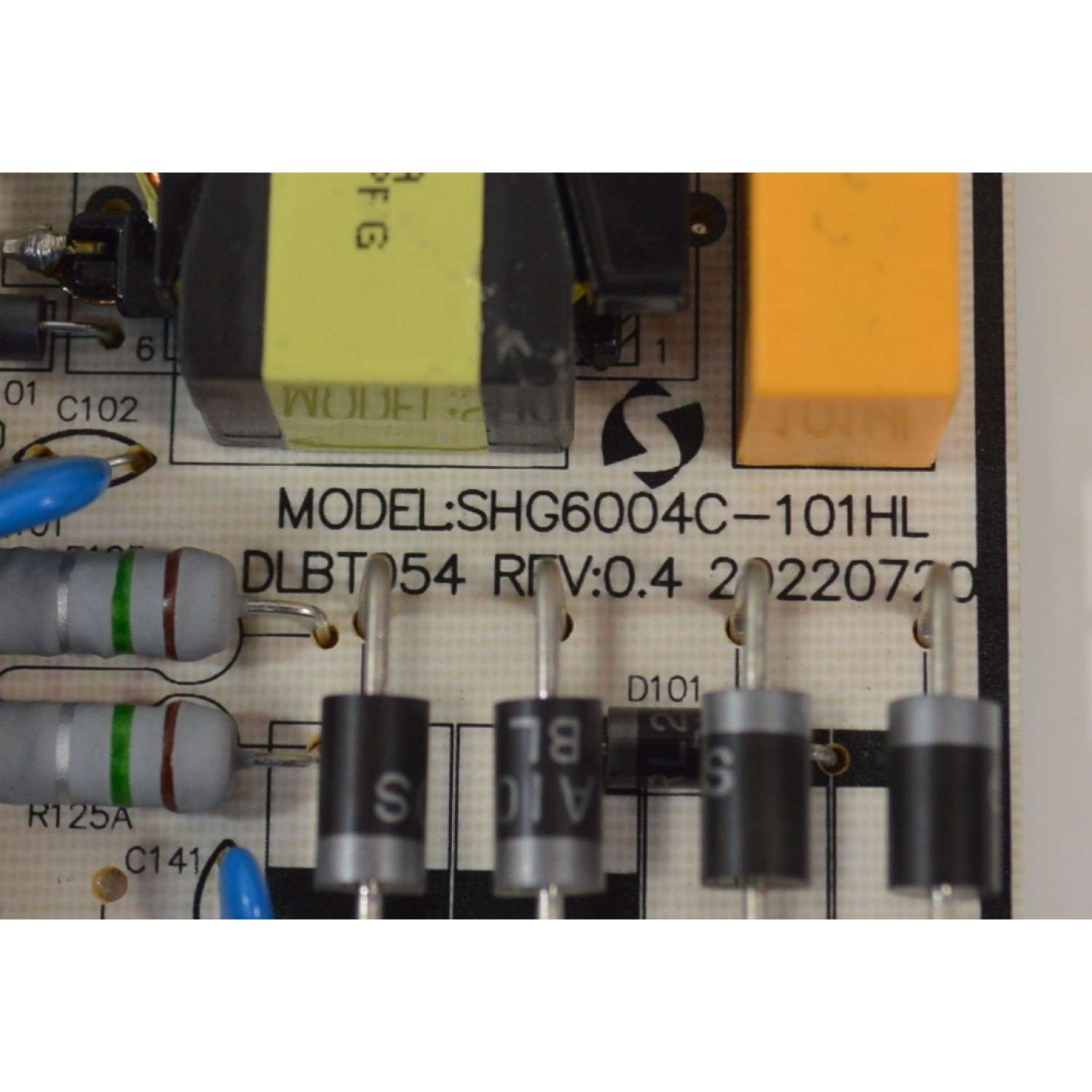 FUENTE DE PODER ORIGINAL NUEVA PARA TV PHILIPS / NUMERO DE PARTE 81-PBE152-H165003 / SHG6004C-101HL / DLBT054 / SHG6004C26-101HLB / DLBT054 REV:0.4 / CQC14134113193 / E317642 / 20220720 / MODELO 55PUL6653 / 55PUL6653/F8 - Imagen 3