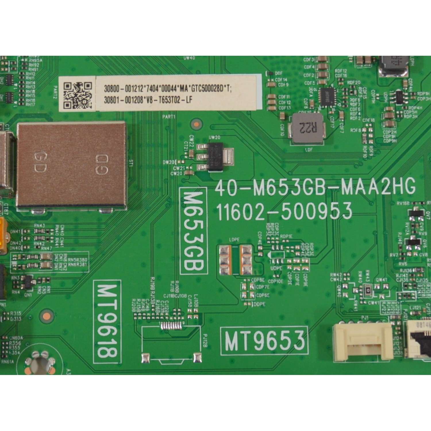 MAIN ORIGINAL PARA TV TCL QLED 4K UHD HDR / NUMERO DE PARTE 30801-001208 / 30800-001212 / 40-M653GB-MAA2HG / 11602-500953 / M653GB / MT9653 / MT9618 / V8-T653T02-LF / PANEL LVU980NDJL / DISPLAY ST9751D01-4 VER.2.2 / MODELO 98Q651G / 98Q671G / 98Q672G - Imagen 2