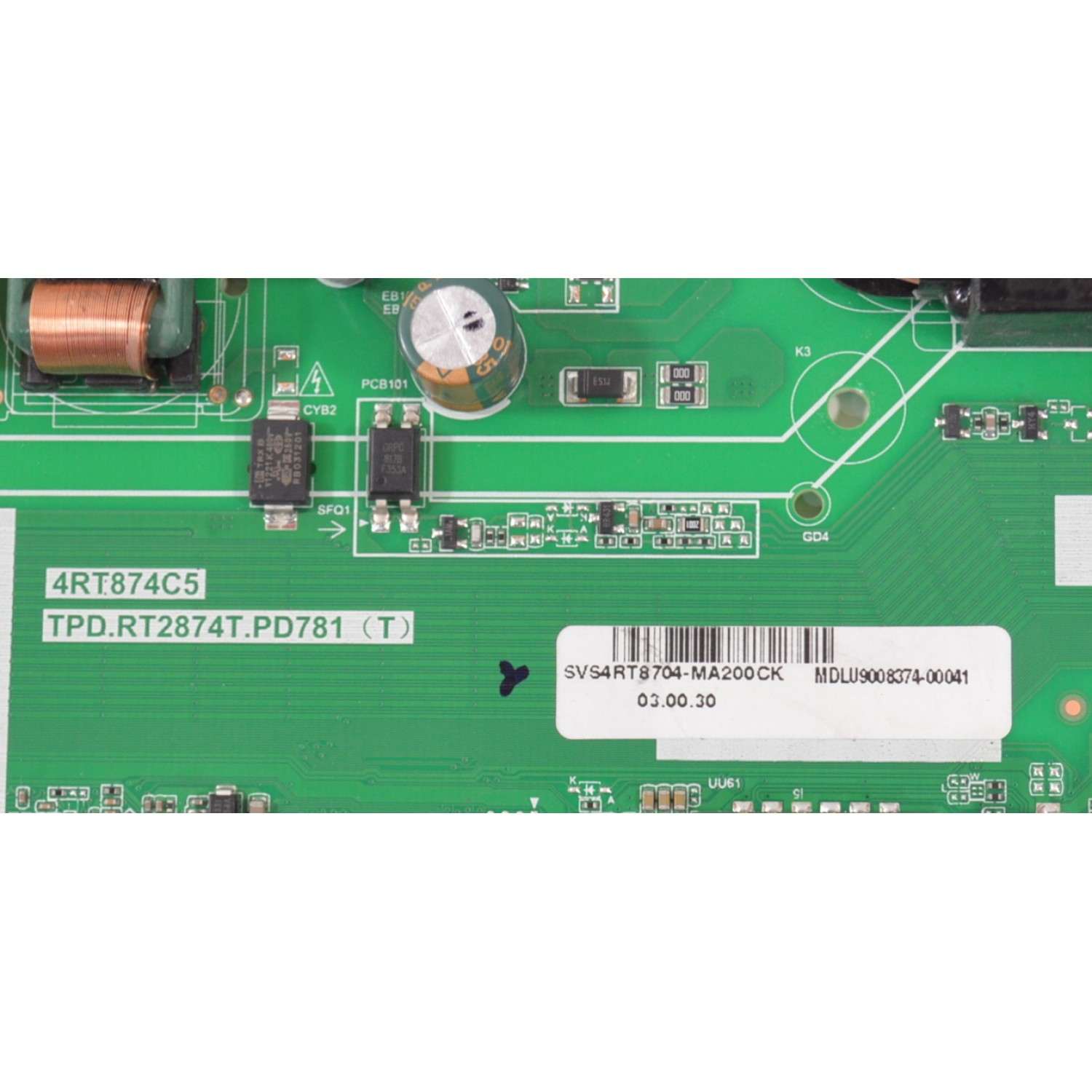 MAIN FUENTE COMBO ORIGINAL PARA TV SMART TV  LG. / NUMERO DE PARTE SVS4RT8704-MA200CK / TPD.RT2874T.PD781 / 4RT874C5 / TPD.RT2874T.PD781(T) / MDLU9008374 / 2605Y08A0 MODELO 65UT7570PUB - Imagen 2