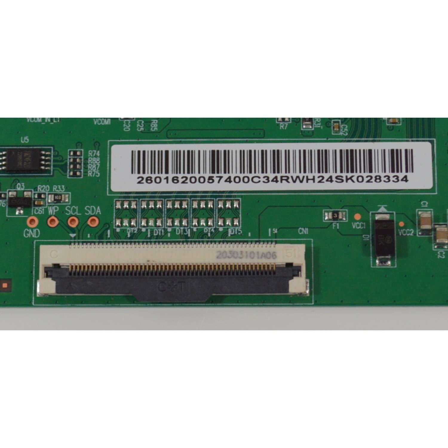 T-CON ORIGINAL NUEVA PARA TV PHILIPS / NUMERO DE PARTE 2601620057400 / PT430CT03-14-C-4 / MYHKC / 2601620057400C / E188441 / PANEL LVF430HKDX E0065 / DISPLAY PT430CT03-14 / MODELOS HKP43R01 / HKP43R02 / WR43EX2300 / 43PFL4775 / 43PFL4775/F7 A CC2 - Imagen 2