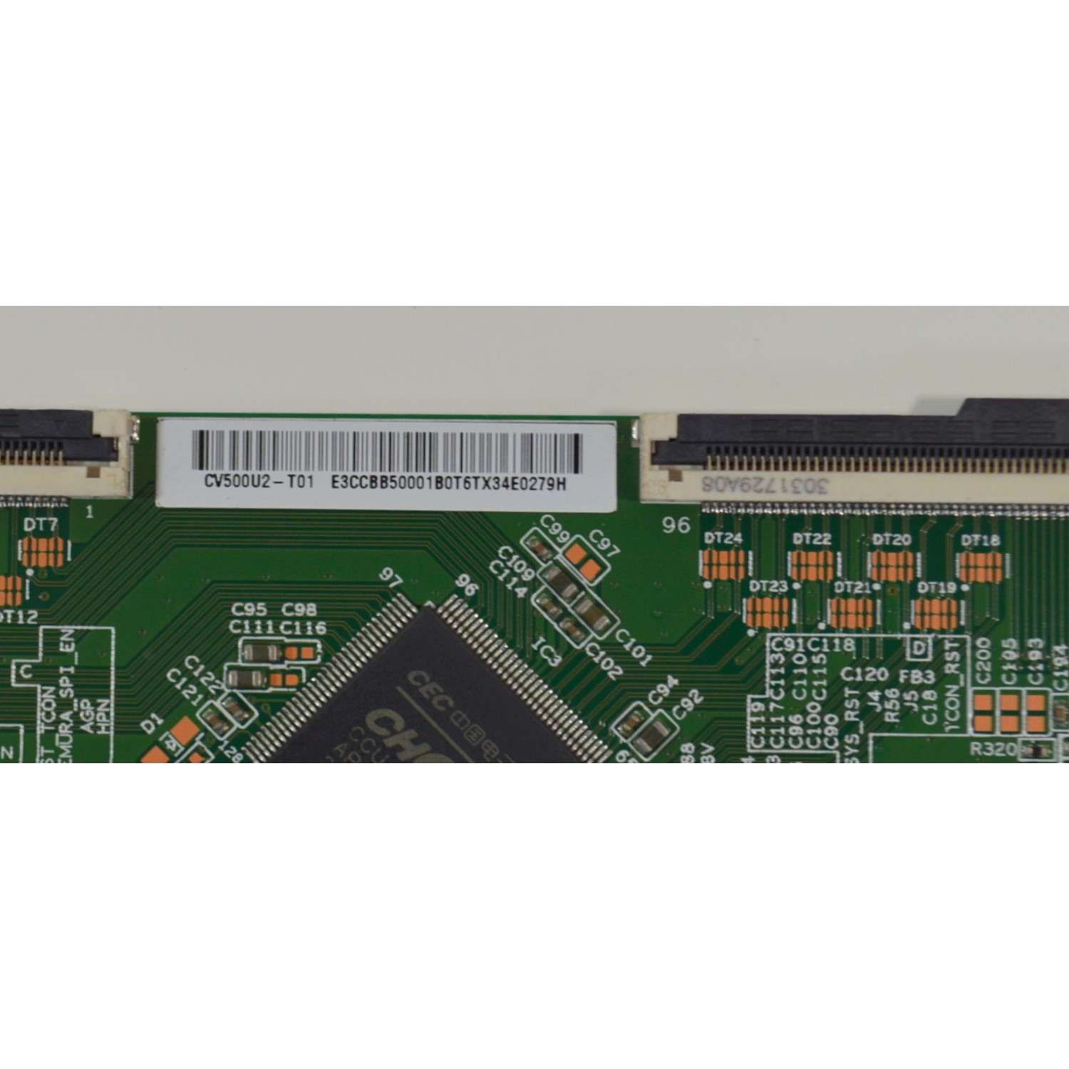 T-CON ORIGINAL NUEVA PARA TV HISENSE / NUMERO DE PARTE E3CCBB5000150 / CV500U2-T01 / PANEL TPT500 / MODELOS NS-50F501NA22 / HKP50RUHD2 / E4STA5017 / D50-F1 / WE50UT4108 / ONA50UB19E05 / 50R6E / LC-50Q7180U / 50PFL4864 / Q50UST1 / 50S421 / 50S423 / 50S425 - Imagen 2
