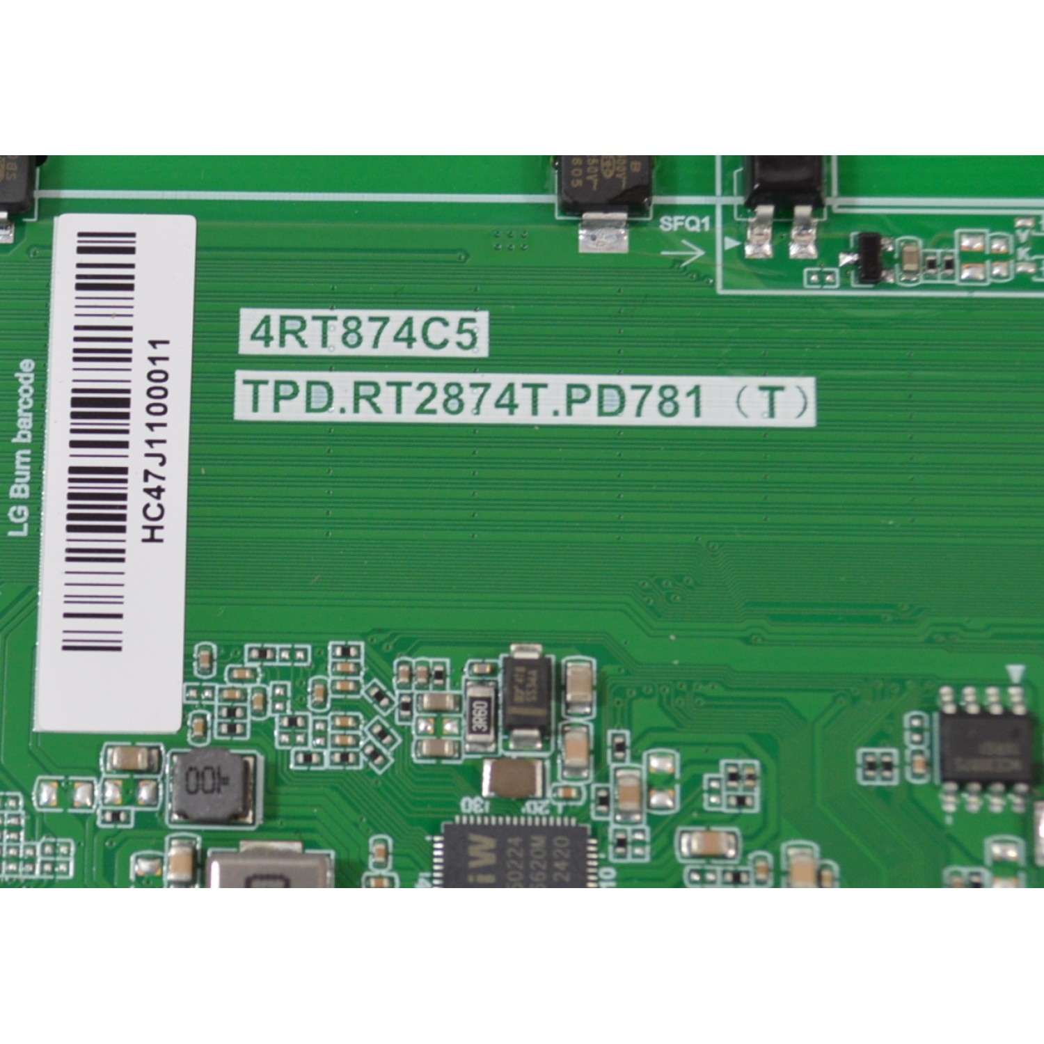 MAIN FUENTE COMBO NUEVA ORIGINAL PARA TV LG 4K UHD HDR SMART TV / NUMERO DE PARTE 02-4RT874C65-C18T / 02-4RT874C65-C18T / 4RT874C5 / TPD.RT2874T.PD781(T) / DLU8015533 / H24070099 / MODELO 65UT7570PUB - Imagen 2