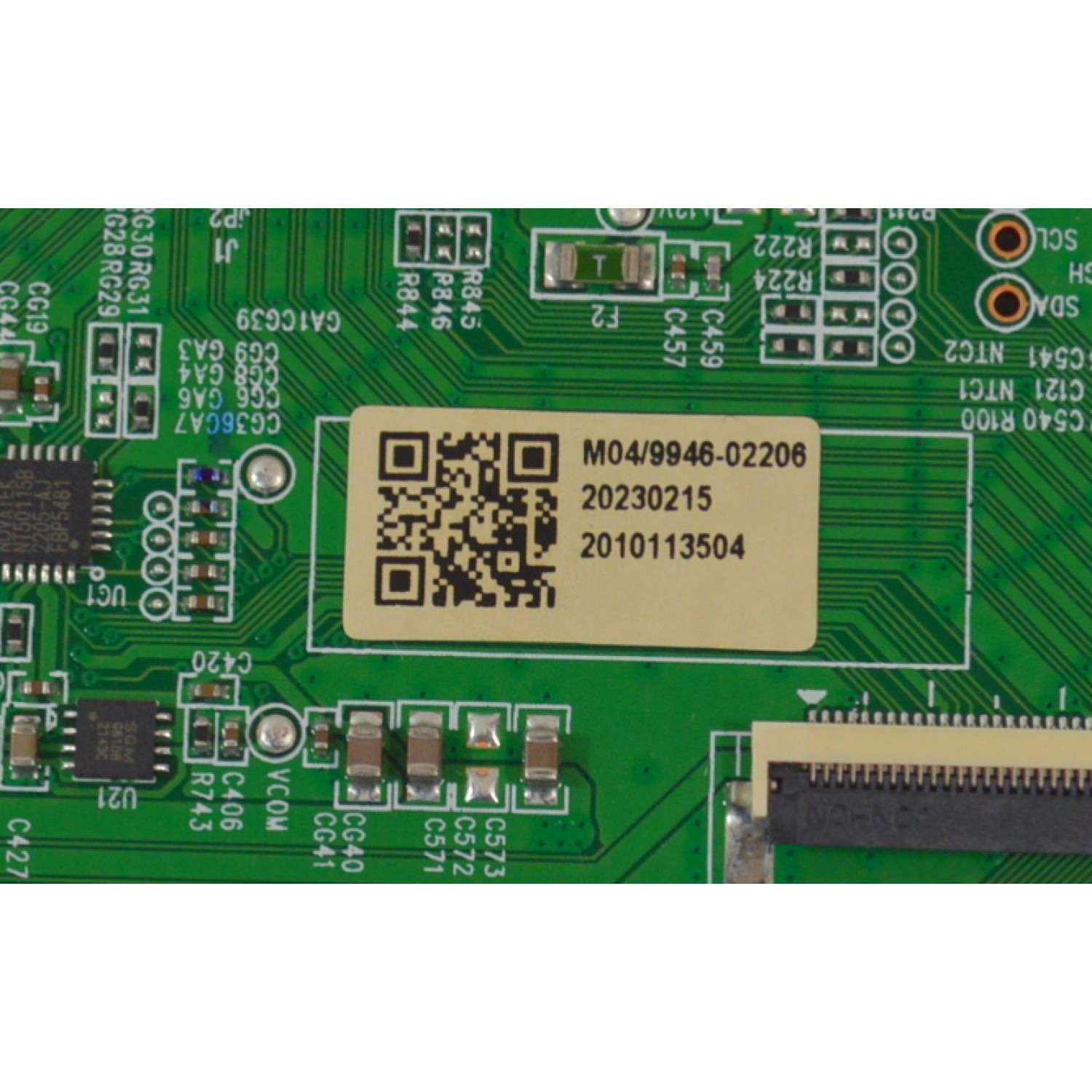 T-CON ORIGINAL PARA TV ONN / NUMERO DE PARTE TV65A0-ZC26-01 / 513C65A0M04 / M04/9946-02206 / 20230215 / 2010113504 / KB6160A / 2E10222B0 / 2E10222BO / DISPLAY JR645R3HA7L / MODELO 100012587 65" - Imagen 3